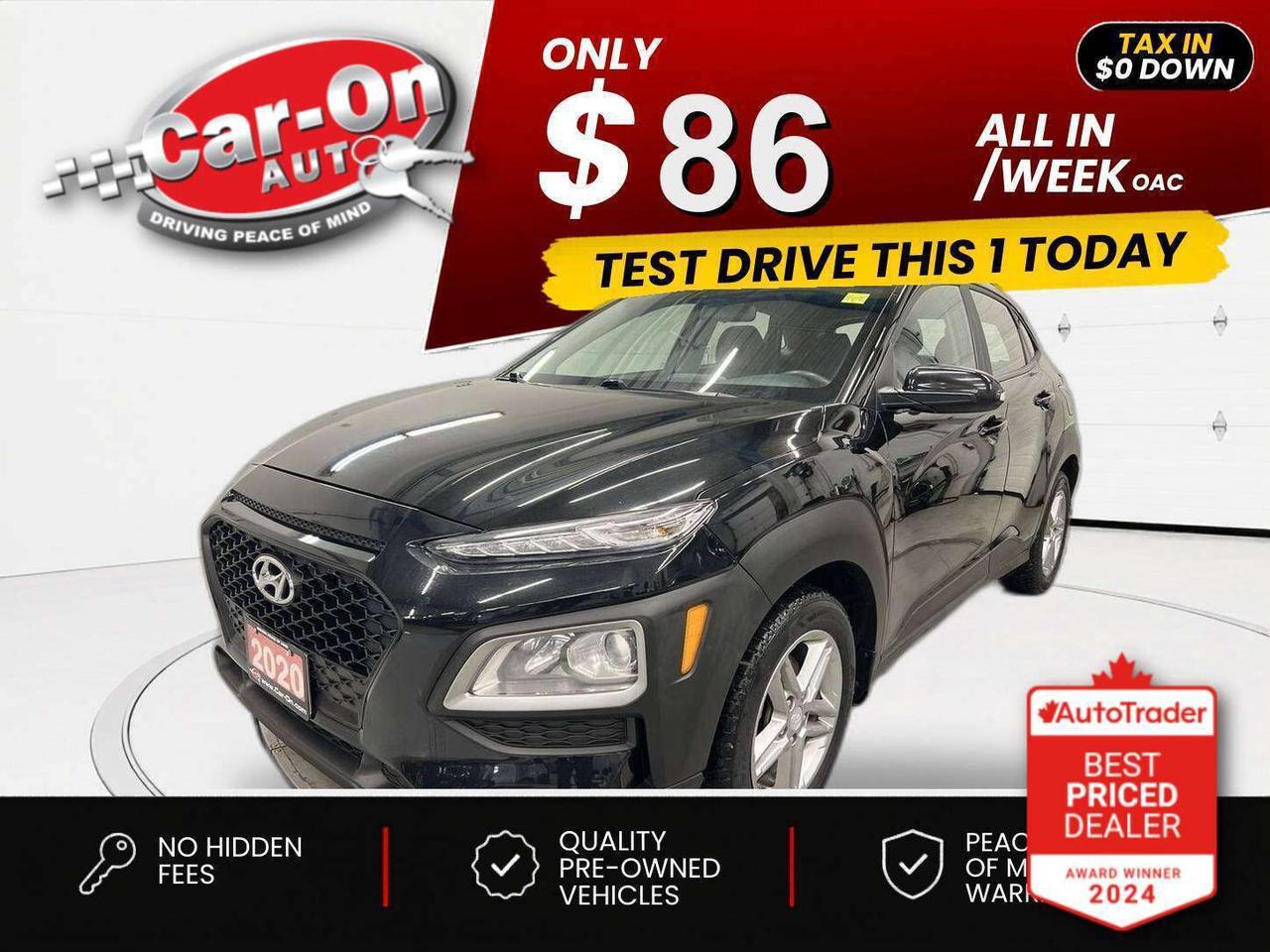 $0 DOWN $86/WEEK ALL IN INCLUDING ONTARIO TAXES O.A.C* Heated seats, Android Auto/ Apple CarPlay, 16-inch alloys, backup camera, air conditioning, keyless entry, power locks, power mirrors, power windows, automatic headlights, cruise control, Bluetooth and drive mode selection!!