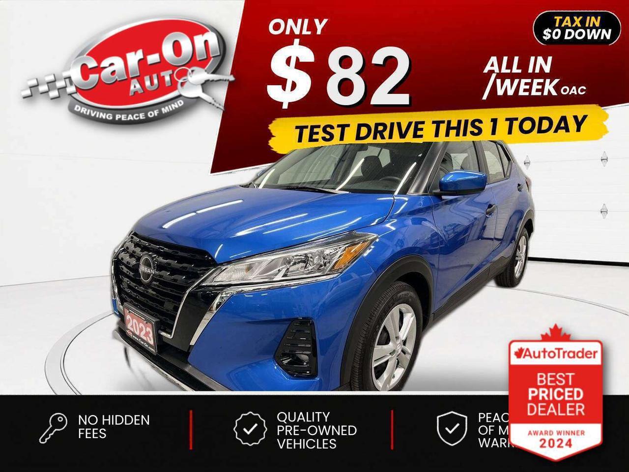 $0 DOWN $82/WEEK ALL IN INCLUDING ONTARIO TAXES O.A.C* ONLY 22,000KMS!! Android Auto/ Apple CarPlay, blind spot monitor, rear cross-traffic alert, pre-collision system, lane departure warning, backup camera w/ rear park sensors, air conditioning, keyless entry w/ push start, power locks, power mirrors, power windows, automatic headlights w/ auto highbeams, cruise control, Bluetooth and Sirius XM!!