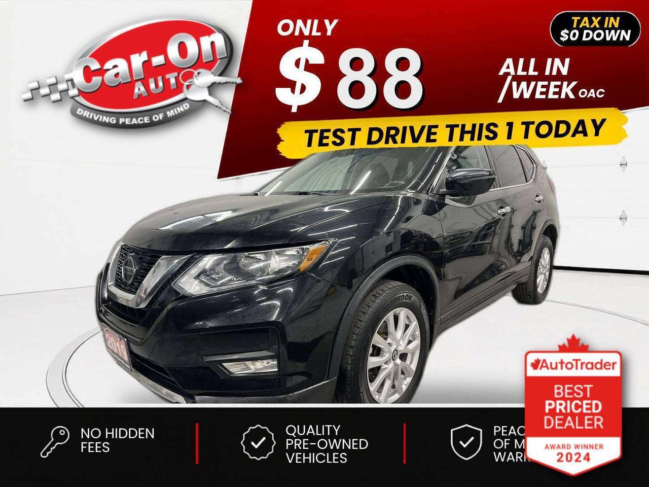 $0 DOWN $88/WEEK ALL IN INCLUDING ONTARIO TAXES O.A.C* LOW KMS!! SV All-Wheel Drive w/ Heated seats, Android Auto/ Apple CarPlay, remote start, 17-inch alloys, adaptive cruise control, blind spot monitor, rear cross-traffic alert, pre-collision system, lane departure warning, backup camera, air conditioning, keyless entry w/ push start, full power group incl. power seat, automatic headlights w/ auto highbeams, Bluetooth and Sirius XM!!