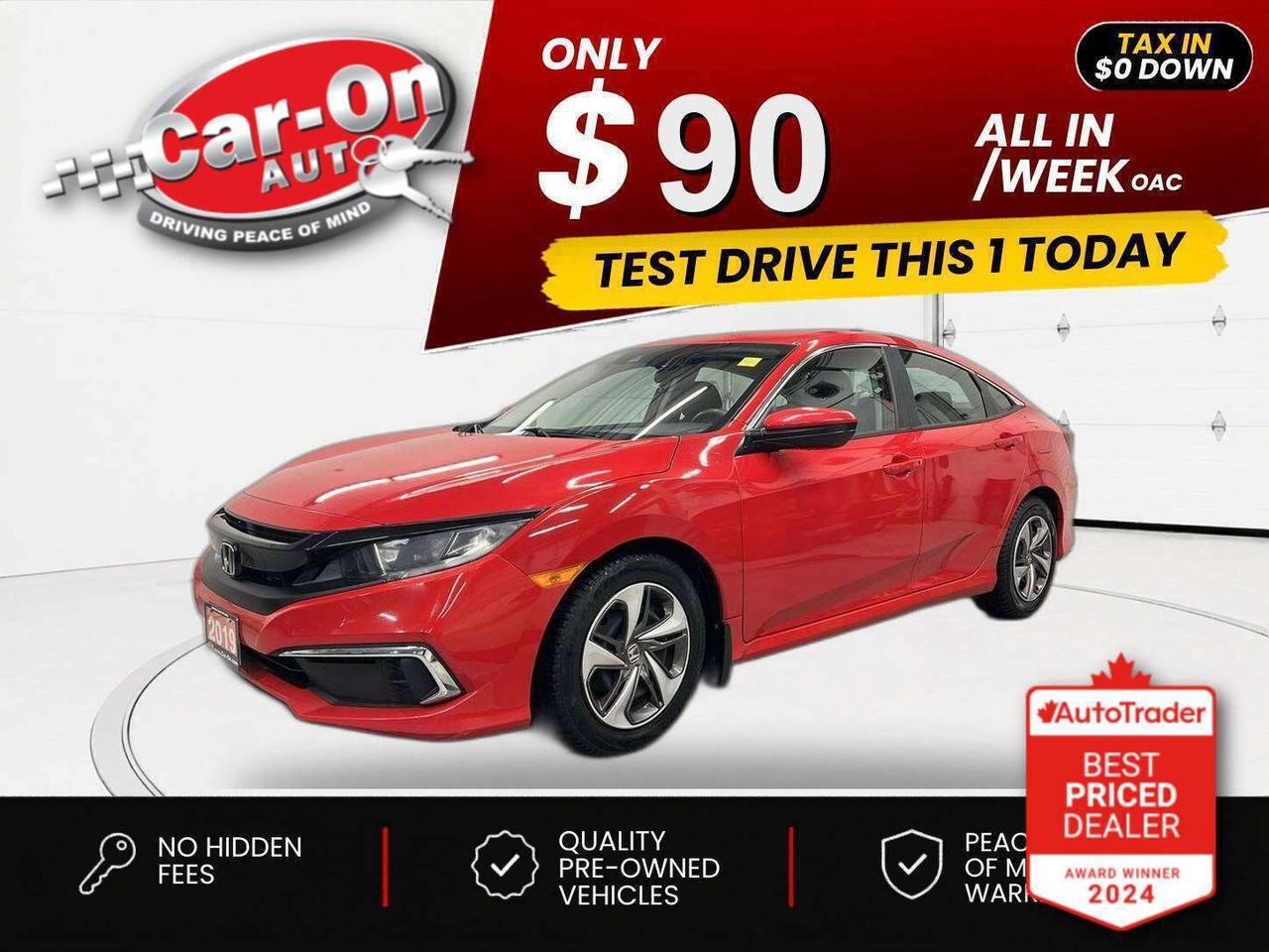 $0 DOWN $90/WEEK ALL IN INCLUDING ONTARIO TAXES O.A.C* Automatic w/ Heated seats, Android Auto/ Apple CarPlay,  adaptive cruise control, pre-collision system, lane departure warning, backup camera, automatic climate control, keyless entry, power locks, power mirrors, power windows, automatic headlights and Bluetooth!!!*This car was used as a previous daily rental*