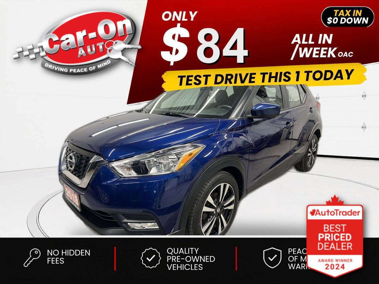 Used 2018 Nissan Kicks $0 DOWN $84/WEEK ALL IN for sale in Ottawa, ON