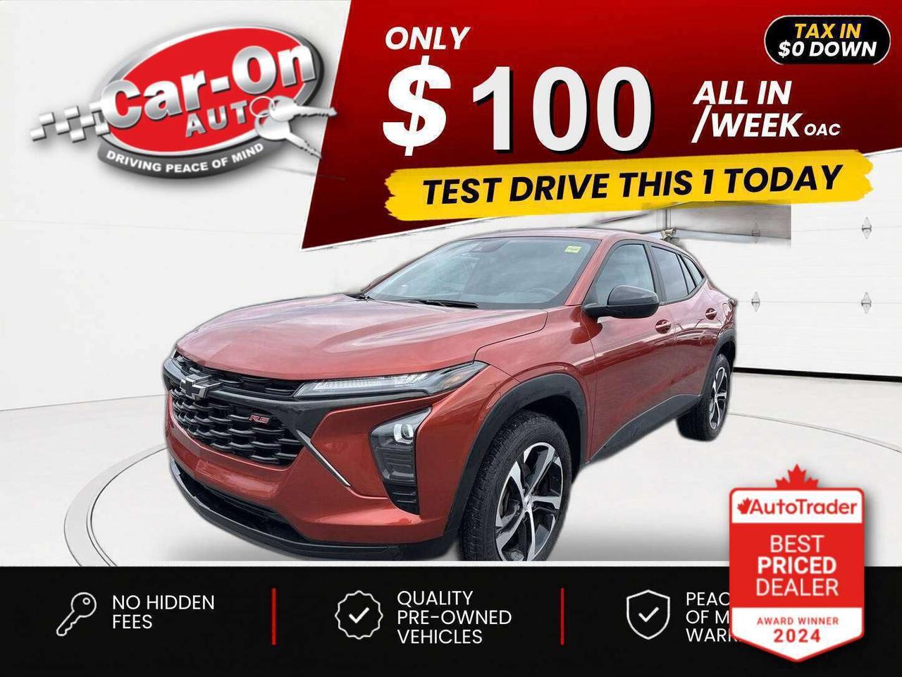 Used 2024 Chevrolet Trax $0 DOWN $100/WEEK ALL IN for sale in Ottawa, ON