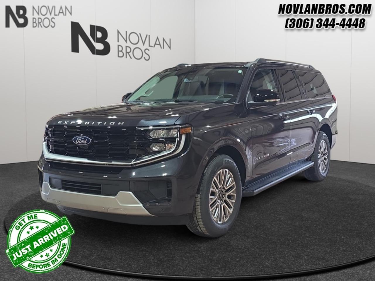 <b>BlueCruise, Ford Co-Pilot360+!</b><br> <br> Check out our great inventory of new vehicles at Novlan Brothers!<br> <br>The 2026 Ford Expedition offers flexible seating configurations and cargo space that adapt to both family needs and adventure plans.<br> <br>The 2026 Ford Expedition combines full-size capability, modern technology and versatile design to support whatever your day demands. Inside, the cabin features premium materials, thoughtful layout and seating built for comfort and convenience on every ride. With its confident presence, intelligent features and Fords reputation for capability, the Expedition delivers a luxury-level experience in an SUV built to go the distance.<br> <br>This Dark Matter Gray Metallic SUV has a 10 Speed Automatic transmission and is powered by a 400HP 3.5L V6 Cylinder Engine. <br> <br> Our Expeditions trim level is Platinum Max. This premium full-size SUV combines exceptional towing capability and trailer sway control with a luxurious, connected interior for modern families. Inside, youll find leather-trimmed heated and ventilated front captains chairs with memory settings, a heated leather steering wheel, dual-zone front and rear climate control, a panoramic Vista Roof, and power-folding third-row seating for eight. Tech-forward conveniences like SYNC with Google integration, wireless Apple CarPlay and Android Auto, B&O premium audio, adaptive cruise control with stop-and-go, blind-spot monitoring, lane-keeping assist, reverse brake assist, a 360° camera system, and smart device remote start ensure every journey is effortless and safe. This vehicle has been upgraded with the following features: BlueCruise, Ford Co-Pilot360+.<br><br> View the original window sticker for this vehicle with this url <b><a href=http://www.windowsticker.forddirect.com/windowsticker.pdf?vin=1FMJK1M82TEA38112 target=_blank>http://www.windowsticker.forddirect.com/windowsticker.pdf?vin=1FMJK1M82TEA38112</a></b>.<br> <br>To apply right now for financing use this link: <a href=http://novlanbros.com/credit/ target=_blank>http://novlanbros.com/credit/</a><br> <br/>5.49% financing for 84 months. <br> Payments from <b>$1528.67</b> monthly with $0 down for 84 months @ 5.49% APR O.A.C. ( Plus applicable taxes - Plus applicable fees / Federal Luxury Tax of $1069.00 included.). Incentives expire 2026-06-01. See dealer for details. <br><br><br> Come by and check out our fleet of 20+ used cars and trucks and 90+ new cars and trucks for sale in Paradise Hill.  o~o