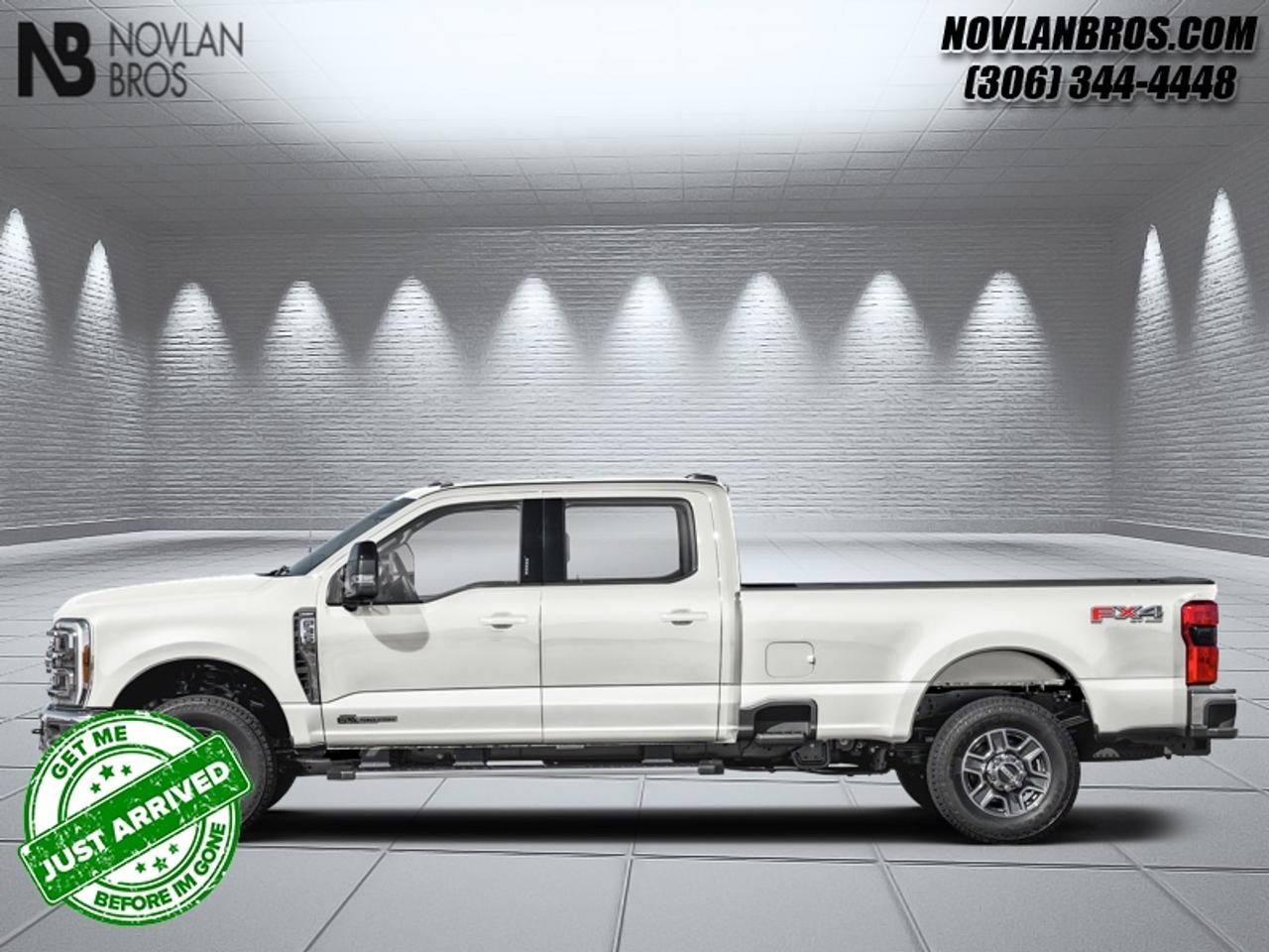<b>Power Stroke, Lariat Ultimate Package, FX4 Off-Road Package, Spray-in Bedliner!</b><br> <br> Check out our great inventory of new vehicles at Novlan Brothers!<br> <br>If you have the need to haul or tow heavy loads, this Ford F-350 should be at the top of your consideration list.<br> <br>The most capable truck for work or play, this heavy-duty Ford F-350 never stops moving forward and gives you the power you need, the features you want, and the style you crave! With high-strength, military-grade aluminum construction, this F-350 Super Duty cuts the weight without sacrificing toughness. The interior design is first class, with simple to read text, easy to push buttons and plenty of outward visibility. This truck is strong, extremely comfortable and ready for anything.<br> <br>This Star White Metallic Tri-Coat sought after diesel Crew Cab 4X4 pickup has a 10 Speed Automatic transmission and is powered by a 475HP 6.7L 8 Cylinder Engine. <br> <br> Our F-350 Super Dutys trim level is Lariat. Experience rugged capability and luxury in this F-350 Lariat trim, which features leather-trimmed heated and ventilated front seats with power adjustment, memory function and lumbar support, a heated leather-wrapped steering wheel, voice-activated dual-zone automatic climate control, power-adjustable pedals, a sonorous 8-speaker Bang & Olufsen audio system, and two 120-volt AC power outlets. This truck is also ready to get busy, with equipment such as class V towing equipment with a hitch, trailer wiring harness, a brake controller and trailer sway control, beefy suspension with heavy duty shock absorbers, power extendable trailer style mirrors, and LED headlights with front fog lamps and automatic high beams. Connectivity is handled by a 12-inch infotainment screen powered by SYNC 4, bundled with Apple CarPlay, Android Auto, inbuilt navigation, and SiriusXM satellite radio. Safety features also include a surround camera system, pre-collision assist with automatic emergency braking and cross-traffic alert, blind spot detection, rear parking sensors, forward collision mitigation, and a cargo bed camera. This vehicle has been upgraded with the following features: Power Stroke, Lariat Ultimate Package, FX4 Off-Road Package, Spray-in Bedliner.<br><br> View the original window sticker for this vehicle with this url <b><a href=http://www.windowsticker.forddirect.com/windowsticker.pdf?vin=1FT8W3DT7TEE24080 target=_blank>http://www.windowsticker.forddirect.com/windowsticker.pdf?vin=1FT8W3DT7TEE24080</a></b>.<br> <br>To apply right now for financing use this link: <a href=http://novlanbros.com/credit/ target=_blank>http://novlanbros.com/credit/</a><br> <br/>Total rebate of $4000 is reflected in the price. Incentives expire 2026-06-01. See dealer for details. <br><br><br> Come by and check out our fleet of 20+ used cars and trucks and 90+ new cars and trucks for sale in Paradise Hill.  o~o