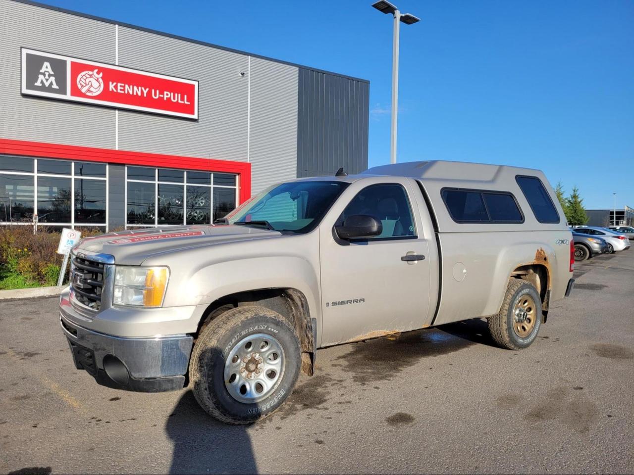2009 GMC Sierra 1500 in Silver Birch Metallic. The vehicle has 202,000km. The vehicle runs and drives. Check engine light on. Engine belt/pulley might need attention. Multiple rust spots around the vehicle. We dont perform any mechanical/safety inspections. The vehicle is sold as is and might need some work.
