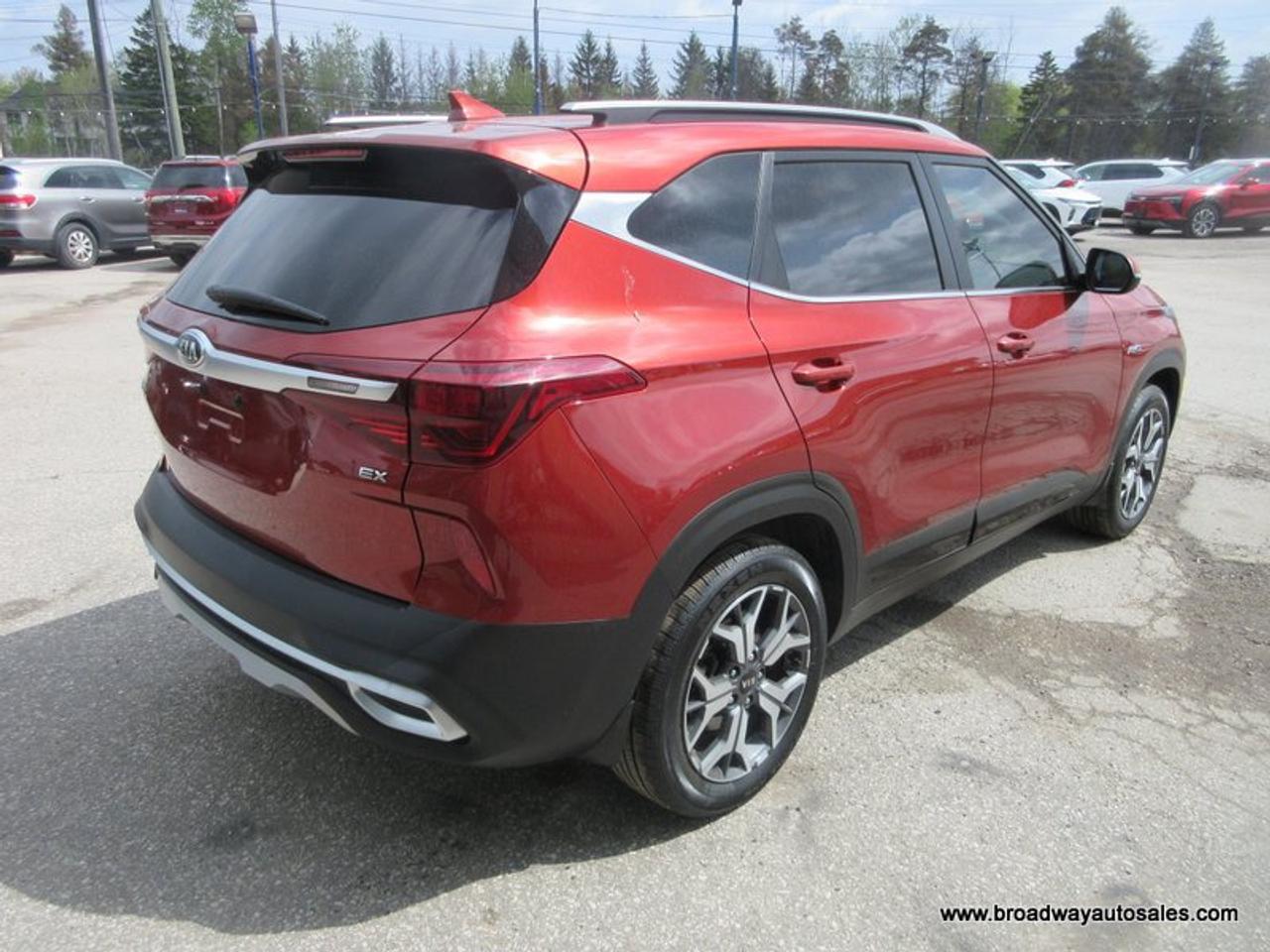 2021 Kia Seltos ALL-WHEEL DRIVE EX-PACKAGE 5 PASSENGER 2.0L - DOHC.. NAVIGATION.. POWER SUNROOF.. LEATHER.. HEATED/AC SEATS.. BACK-UP CAMERA.. BLUETOOTH SYSTEM.. Photo