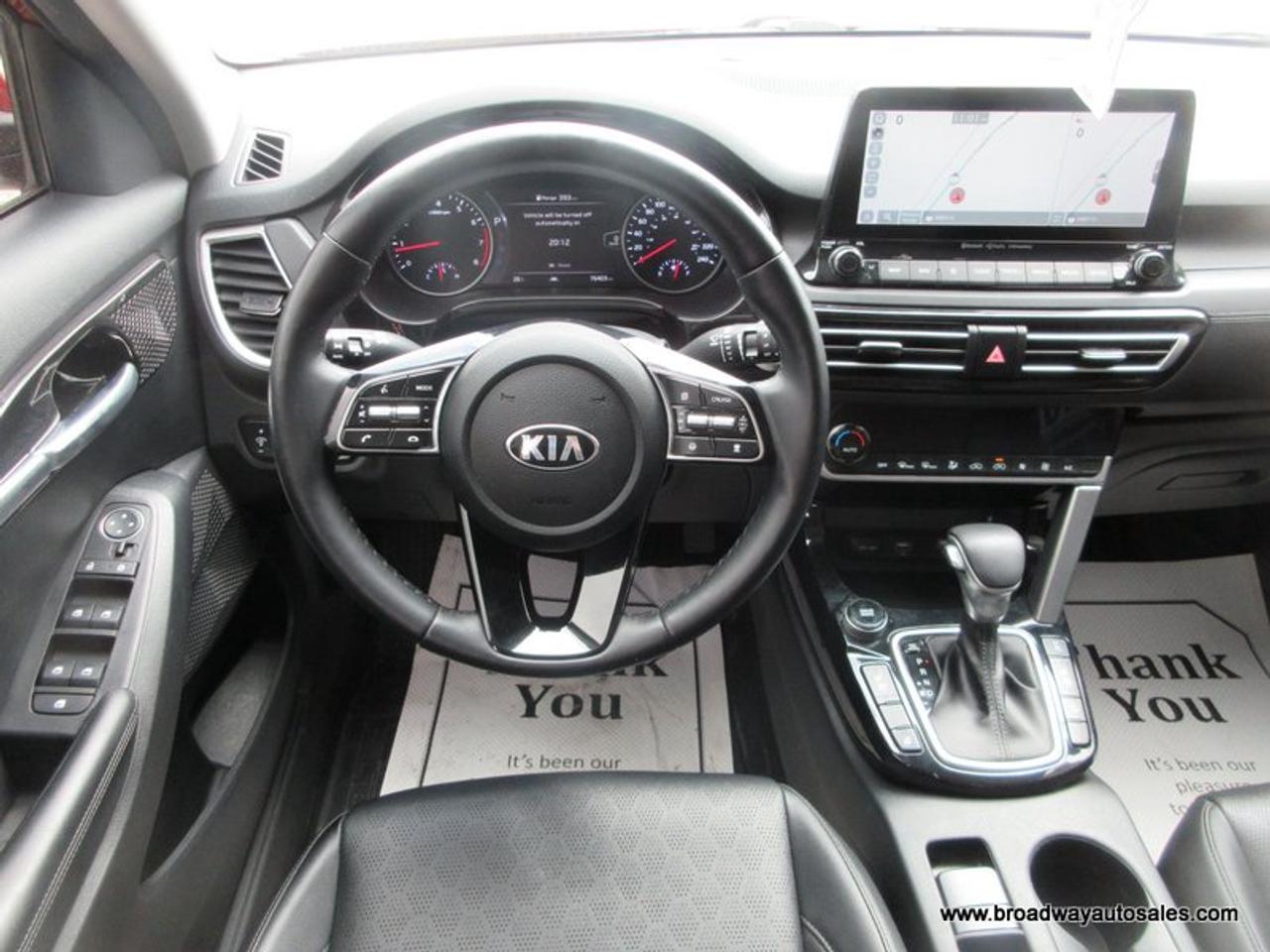 2021 Kia Seltos ALL-WHEEL DRIVE EX-PACKAGE 5 PASSENGER 2.0L - DOHC.. NAVIGATION.. POWER SUNROOF.. LEATHER.. HEATED/AC SEATS.. BACK-UP CAMERA.. BLUETOOTH SYSTEM.. Photo
