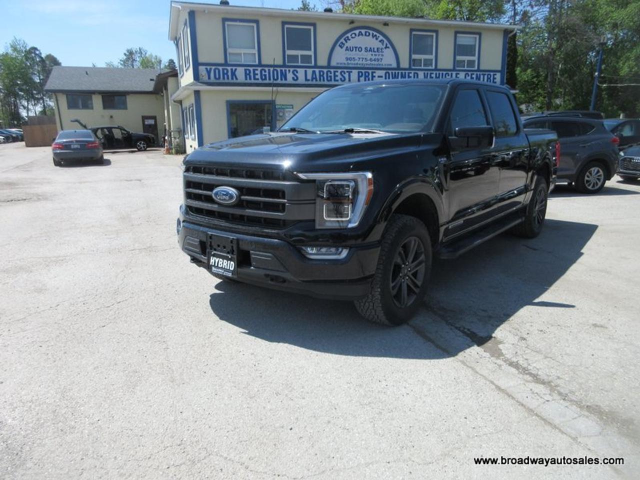 2022 Ford F-150 FUEL EFFICIENT LARIAT-MODEL 5 PASSENGER 3.5L - HYBRID ENGINE.. 4X4.. CREW-CAB.. SHORTY.. NAVIGATION.. SUNROOF.. LEATHER.. POWER PEDALS.. Photo2