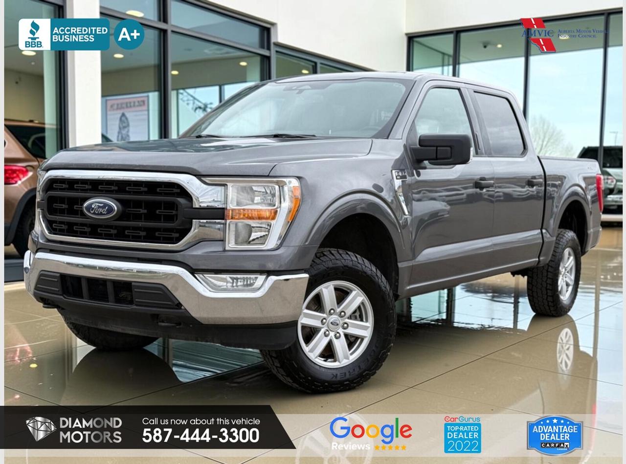 LIMITED TIME at Diamond Motors <br/> Drive away with a FREE 1-Year Warranty + low payments included at Listed Price. T&Cs Apply. <br/> <br/> <br/> Now Available: 2021 Ford F-150 XLT 4WD SuperCrew 5.5 Box Grey has 201,329 KM on it. 3.5L 6 Cylinder Engine engine, Four-Wheel Drive, Automatic transmission, 5 Seater passengers, on special price for $24,900.00. <br/> <br/> <br/> CERTIFIED, NO ACCIDENTS, BLUETOOTH, BACKUP CAMERA, NAVIGATION, REMOTE STARTER, LANE ASSIST, BLIND SPOT MONITORING, PARK ASSIST, 4X4, POWER SEATS, DUAL CLIMATE CONTROL, CRUISE CONTROL AND MUCH MORE!!!! <br/> <br/> <br/> Book your appointment today for Test Drive. We offer contactless Test drives & Virtual Walkarounds. Stock Number: 261106 <br/> <br/> <br/> At Diamond Motors, we are dedicated to providing you with an outstanding car-buying experience, offering quality pre-owned vehicles at prices that fit your budget. Our transparent and honest approach means you can expect straightforward guidance without any high-pressure sales tactics. We believe in building lasting relationships with our customers by offering personalized service tailored to your needs. From the moment you step onto our lot, our team is here to support you every step of the way, ensuring you leave confident in your decision. Trust, integrity, and customer satisfaction are the foundation of everything we do. <br/> <br/> <br/> Why Choose Diamond Motors?<br/> <br/> Certified Pre-Owned Vehicles <br/> Family Owned & Operated <br/> 100+ Vehicles in Stock <br/> Finance & Extended Warranty Available <br/> Transparent Pricing <br/> Inspection & Carfax Provided <br/> No-Pressure Buying Experience <br/> Full Disclosure Guaranteed <br/> Top Google Rated Dealership <br/> Trade-Ins Welcome <br/> AMVIC Licensed & BBB Accredited <br/> CarGurus Top-Rated Dealer (2022 & 2024) <br/> <br/> <br/> Phone to schedule an appointment @ 587-444-3300 or simply browse our inventory online www.diamondmotors.ca or come and see us at our location at <br/> 3403 93 street NW, Edmonton, T6E 6A4 <br/> <br/> <br/> To view the rest of our inventory: <br/> www.diamondmotors.ca/inventory <br/> <br/> <br/> This dealership provides all required disclosures in accordance with AMVIC regulations. A completed Mechanical Fitness Assessment and its associated inspection work order will be supplied with every vehicle. A Carfax (or equivalent) vehicle history report will also be provided, including available information on previous damage, accident history, stolen or salvage status, and jurisdictional records. <br/> Customers are encouraged to review all vehicle features, options, and equipment for accuracy prior to purchase. <br/>