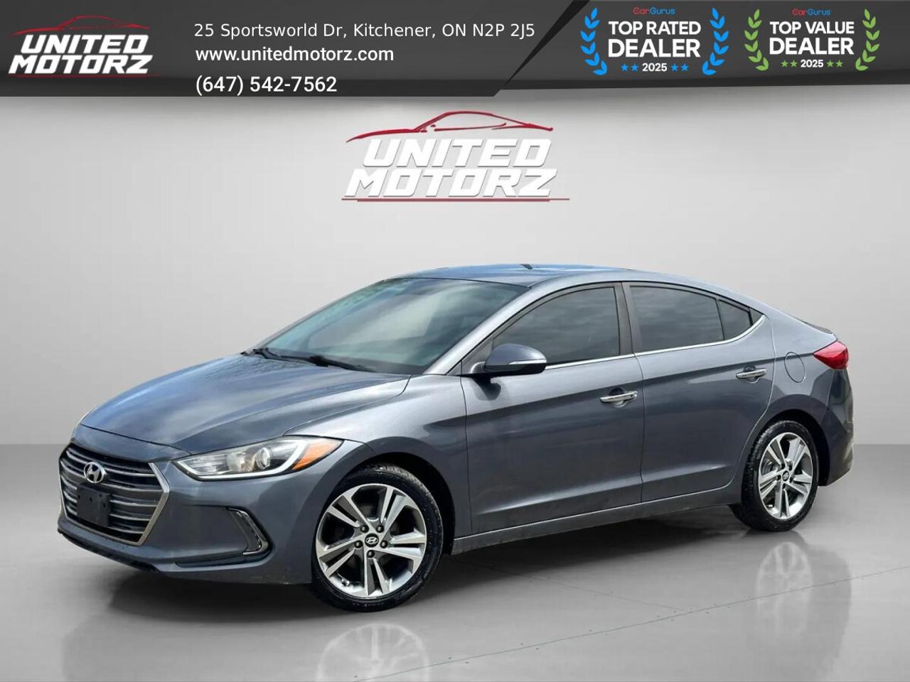 2017 Hyundai Elantra Limited~SAFETY CERTIFIED~24 SERVICE RECORDS~