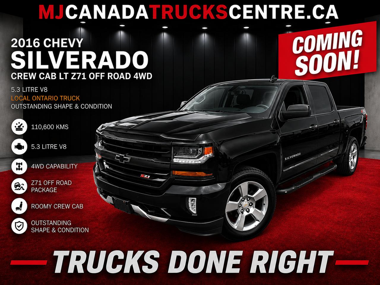 2016 Chevrolet Silverado 1500 Crew LT Z71 OFF Road