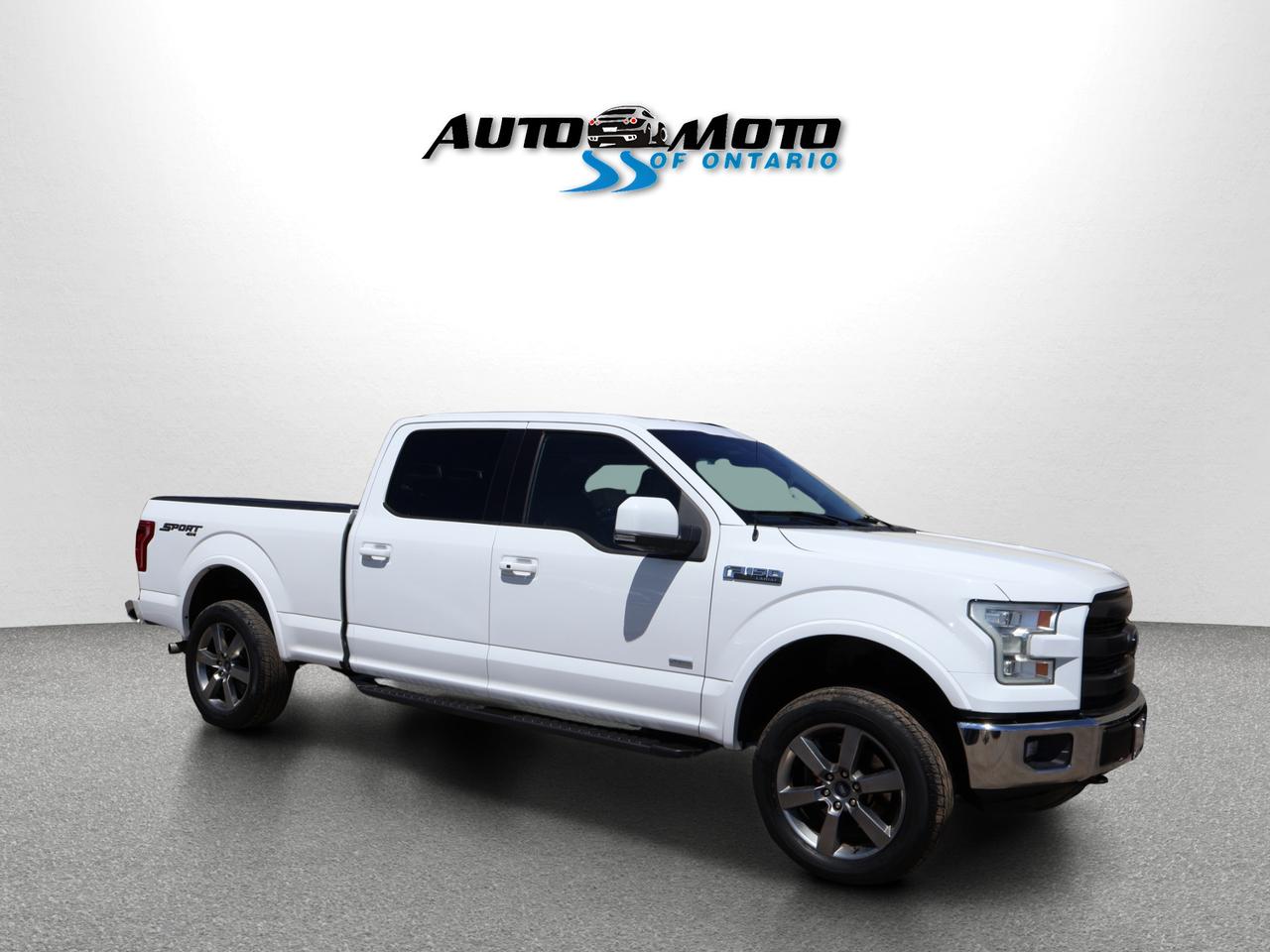 2015 Ford F-150 3.5L V6 LARIAT-SPORT PKG CREW 4WD CERTIFIED *1 OWNER* CAMERA NAV BLUETOOTH LEATHER HEATED SEATS PANO ROOF CRUISE ALLOYS Photo