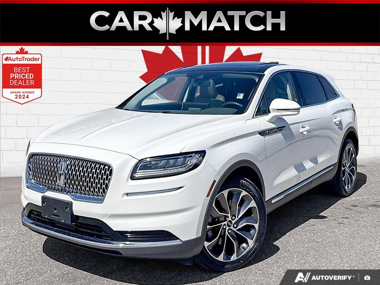 Used 2022 Lincoln Nautilus RESERVE / NO ACCIDENTS / PANO ROOF / NAV / LEATHER for sale in Cambridge, ON