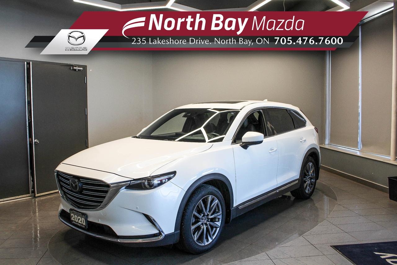 The 2020 Mazda CX-9 Signature was built for drivers who need the space of a family SUV but still want something that feels rewarding behind the wheel. With seating for the family and styling that still turns heads years later, the CX-9 Signature delivers that rare balance of practicality and presence. Its the kind of SUV that makes you look forward to driving again. FEATURES: Turbocharged SKYACTIV-G engine, i-Activ all-wheel drive, premium Nappa leather seating, heated and ventilated front seats, heated second-row captains chairs, Bose premium audio system, power moonroof, navigation system, 360° view monitor, adaptive cruise control, head-up display, power liftgate, Apple CarPlay and Android Auto, genuine wood interior trim, advanced safety features, and three-row seating with room for the whole family.

Why Youll Want to Buy from North Bay Mazda? *The Clubhouse Commitment Pre-Owned Vehicle Program provides you with additional coverage for things such as the 3-year Tire and Rim Coverage, The Clubhouse Powertrain Warranty, coverage for The Little Things like battery, wiper, and bulb replacement, 3- year anti-theft protection to give you the ultimate peace of mind when purchasing a pre-owned vehicle. Clubhouse Commitment is an optional coverage which 
can be purchased at time of sale for a $699 value. Pre-Owned Vehicle purchases are subject to 
an adjusted price when purchasing with cash. You are eligible for Finance Pricing with a maximum down payment of 15% of listed finance price. Contact us for more details. * Our certified vehicles go through a 120-point Clubhouse Certified Used Vehicle Inspection, and we will provide the CarFax vehicle history documents as well as any available service history. * We competitively price our vehicles below the market average which means that we have already done all the market research for you. Rest assured that you are getting the best deal possible. * We have automotive financial experts who are experienced in dealing with all levels of credit challenges. We also work with all major banks and third-party lenders daily so we are confident that we can get you the best rate available. * As a premier New and Pre-Owned vehicle 
dealership, we pride ourselves on a superior customer experience and a lifetime of customer care. We are conveniently located at 235 Lakeshore Drive, in North Bay, Ontario. If you cant make it to us, we can accommodate you! Call us today at 705-476-7600 to come in and see this vehicle!