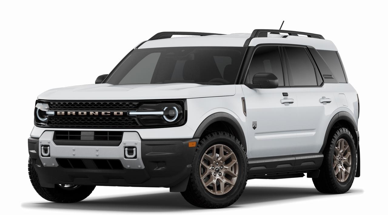 <p>Get ready to conquer any adventure with the brand new 2026 Ford Bronco Sport Big Bend 4x4, now available at Webbs 1441! This rugged yet refined SUV is built for those who crave exploration, whether youre navigating city streets or venturing off the beaten path. Its striking Oxford White exterior, accented by the bold Bronze Fire and Black Diamond Package, ensures youll turn heads wherever you go. Inside, youll find practical features designed for lifes demands, like durable rubberized seat backs in the second row, perfect for muddy boots or sandy gear.</p>
<p>Under the hood, the powerful 1.5L EcoBoost engine paired with an 8-speed automatic transmission delivers responsive performance and impressive capability, all while the 4-wheel drive system provides confidence in any condition. The SecuriCode Keyless Entry Pad adds a layer of convenience and security, letting you get in and go without fumbling for keys. Plus, with the included 1-year subscription to the Ford App, youll have seamless connectivity and control right at your fingertips.</p>
<p>Here are 5 features that make this Bronco Sport Big Bend truly stand out:</p>
<ul>
<li><strong>Bronze+Black Diamond Package:</strong> This exclusive package adds a distinctive and aggressive aesthetic, setting your Bronco Sport apart from the crowd with unique bronze and black accents.</li>
<li><strong>Black Diamond Off-Road Package:</strong> Engineered for adventure, this package equips your Bronco Sport with enhanced off-road capabilities, ready to tackle challenging terrain with confidence.</li>
<li><strong>1.5L EcoBoost Engine:</strong> Experience a thrilling blend of power and efficiency, providing the muscle you need for both daily commutes and weekend getaways.</li>
<li><strong>SecuriCode Keyless Entry Pad:</strong> Enjoy the ultimate convenience of keyless entry, allowing you to lock and unlock your doors with a simple code, even if your hands are full.</li>
<li><strong>Convenience Package:</strong> This comprehensive package bundles essential features designed to make your driving experience smoother and more enjoyable, enhancing everyday usability.</li>
</ul>
<p><strong><em>Powered by AutoIntelligence™</em></strong></p>
<p>Powered by AutoIntelligence™</p>
