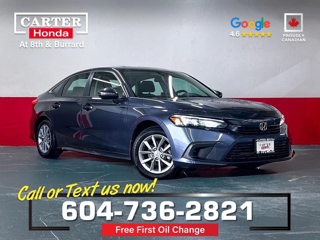 Used 2024 Honda Civic Sedan EX | Heated Seats/Adpt Cruise/Dual Climate Zone for sale in Vancouver, BC