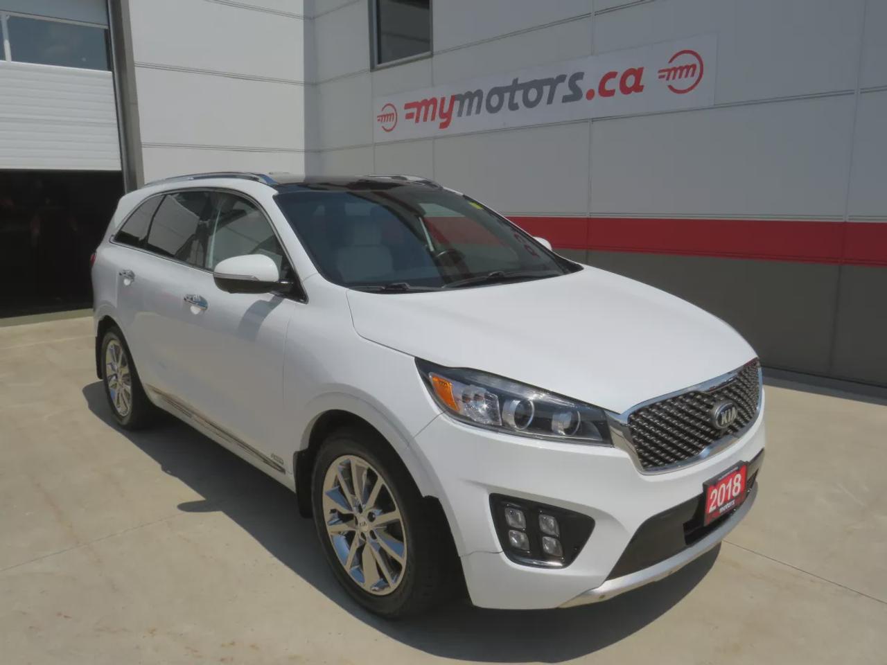 2018 Kia Sorento SX V6 | Clean Carfax | 7 Passenger | Alloy Rims | Leather | Navigation | Panoramic Sunroof | Heated Front/Rear Seats | Photo0
