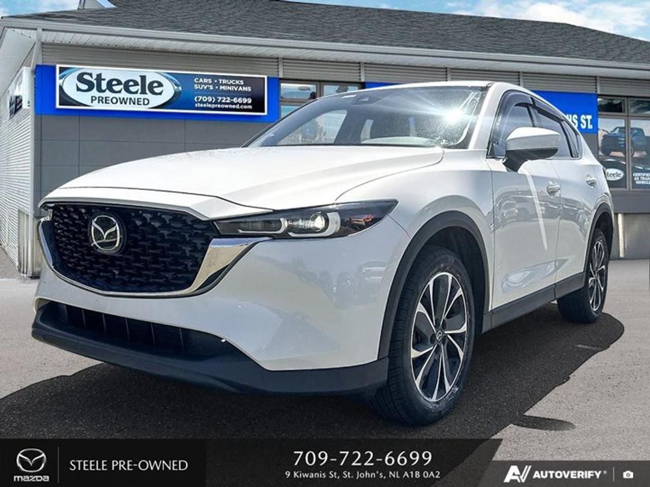 Looking for a reliable and fuel-efficient SUV that offers great performance and technology features? Look no further than this Used 2023 Mazda CX-5 GS at Steele Mazda St. Johns. With a gasoline engine that provides regular unleaded, this vehicle is equipped with a powerful I-4 2.5 L/152 engine that delivers a city KM/L of 10 and a highway KM/L of 8. The transmission is an AWD 6-Speed Automatic w/OD, making it perfect for all types of driving conditions. This Mazda CX-5 GS comes loaded with important vehicle options such as an AM/FM/HD Audio System with 6 speakers, a full-color center display with Mazda Connect Infotainment system, Apple CarPlay and Android Auto compatibility, Bluetooth and audio controls on the steering wheel, SMS text message functionality, and cylinder deactivation display. With only 89,227 kilometers on the odometer, this used vehicle is in great condition and ready to be taken for a test drive today!