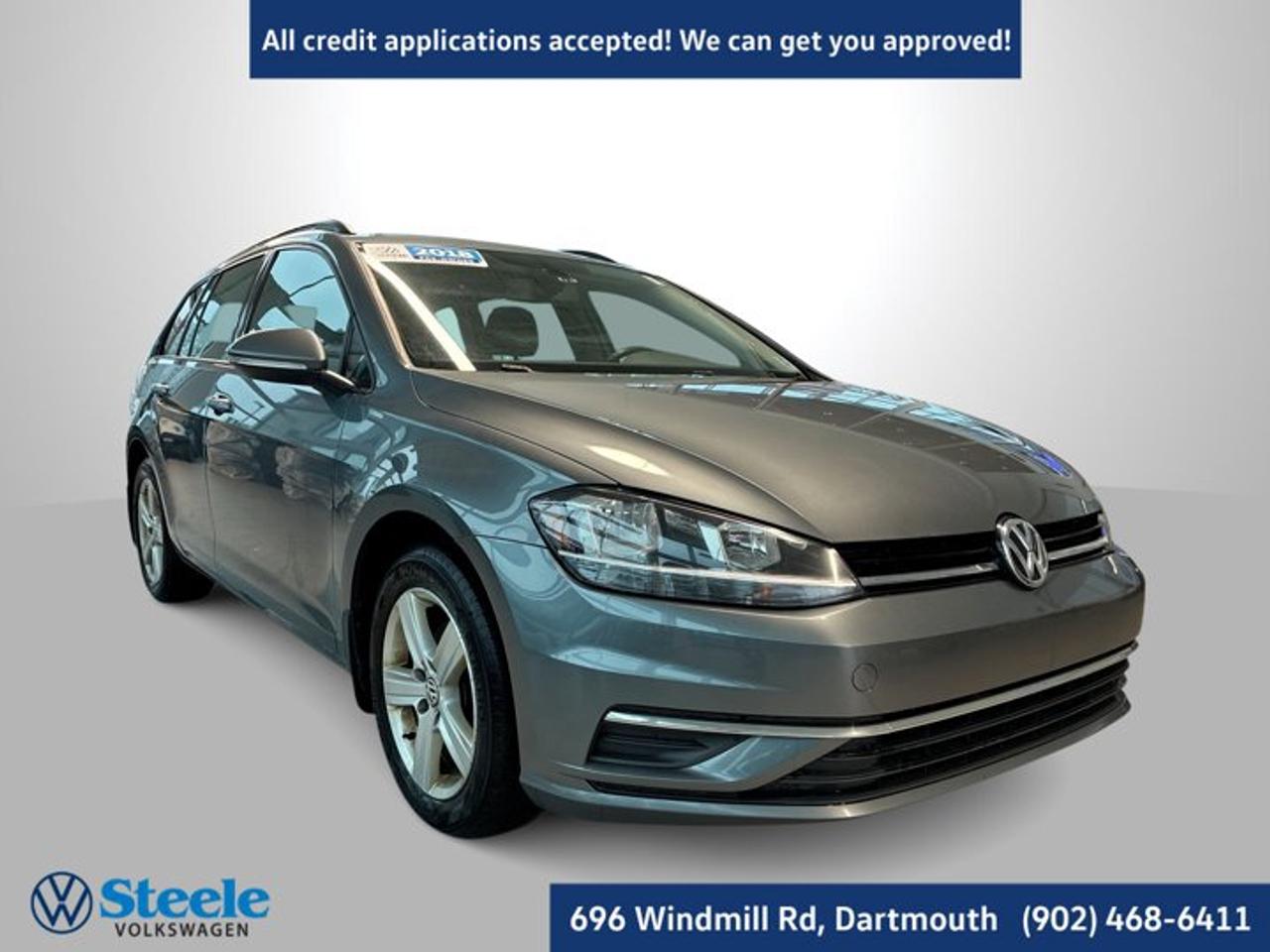Recent Arrival!2018 Volkswagen Golf SportWagen 4Motion 4D Wagon Gray AWD 6-Speed Automatic DSG 1.8L I4 Turbocharged DOHC 16V SULEV II 170hpAt Steele Volkswagen, we have financing options available for all credit situations!.This 2018 Volkswagen Golf SportWagen will not last long!! Call Now to reserve your Test Drive appointment!! 1-902-468-6411 or chat with us online at www.steelevw.ca.Steele Auto Group is the most diversified group of automobile dealerships in Atlantic Canada, with 40 dealerships selling 27 brands and an employee base of over 1000. Sales are up by double digits over last year and the plan going forward is to expand further into Atlantic Canada.