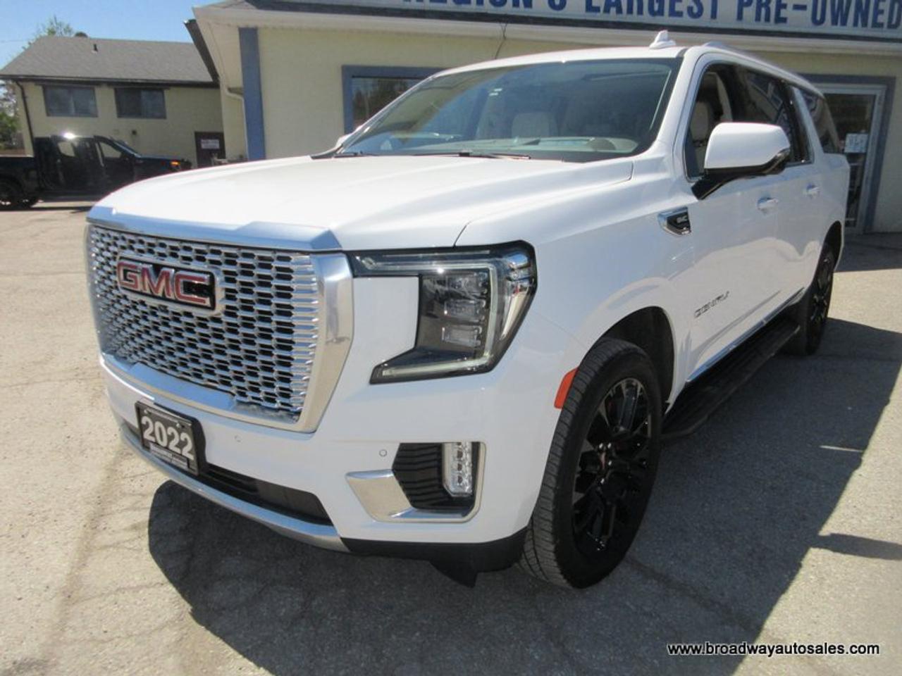 2022 GMC Yukon XL LOADED DENALI-VERSION 7 PASSENGER 6.2L - V8.. 4X4.. CAPTAINS.. 3RD ROW.. PANORAMIC SUNROOF.. LEATHER.. HEATED SEATS & WHEEL.. BACK-UP CAMERA.. Photo