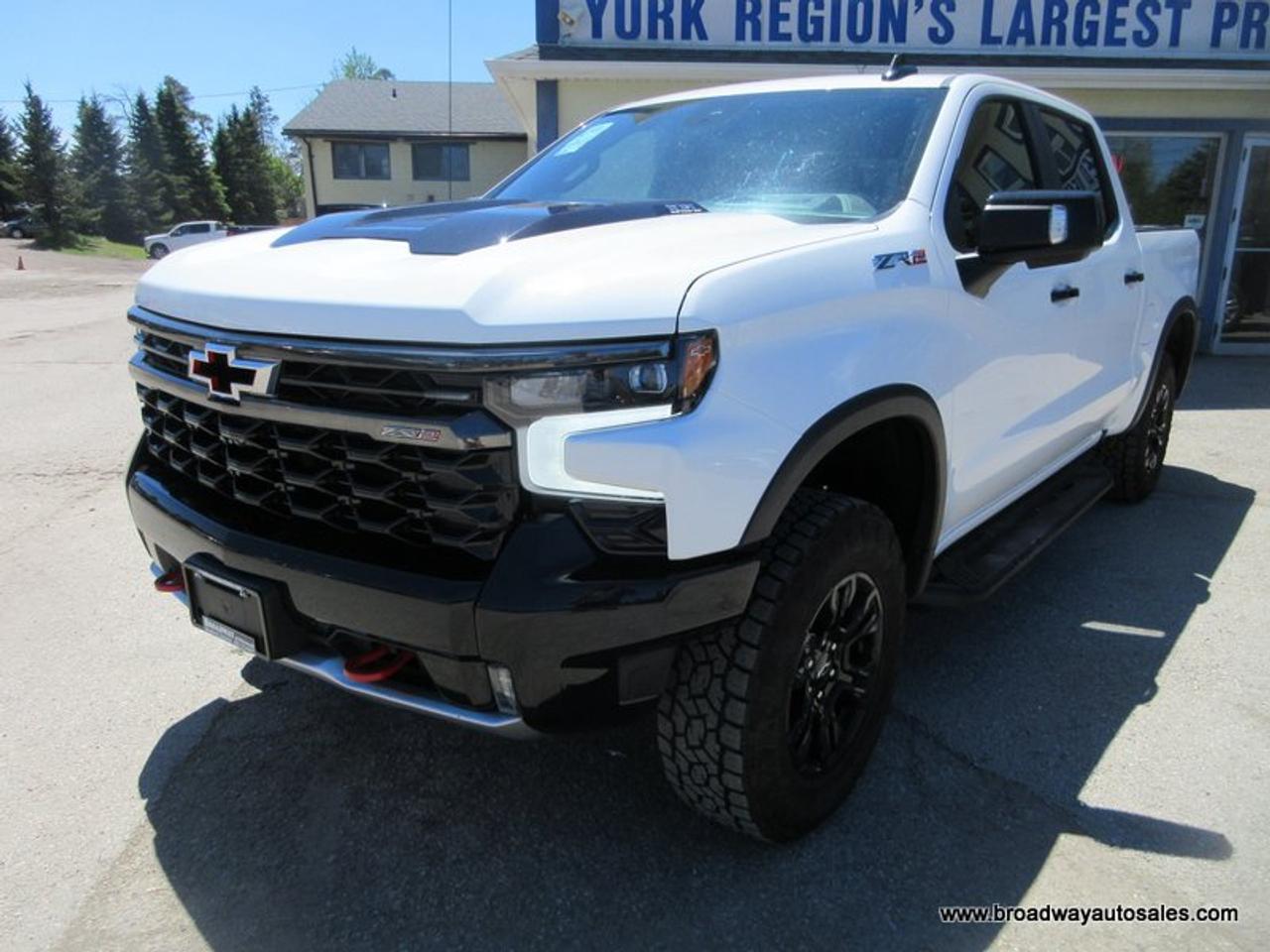 2023 Chevrolet Silverado 1500 LOADED ZR2-MODEL 5 PASSENGER 6.2L - V8.. 4X4.. CREW-CAB.. SHORTY.. POWER SUNROOF.. LEATHER.. HEATED SEATS & WHEEL.. BACK-UP CAMERA.. Photo
