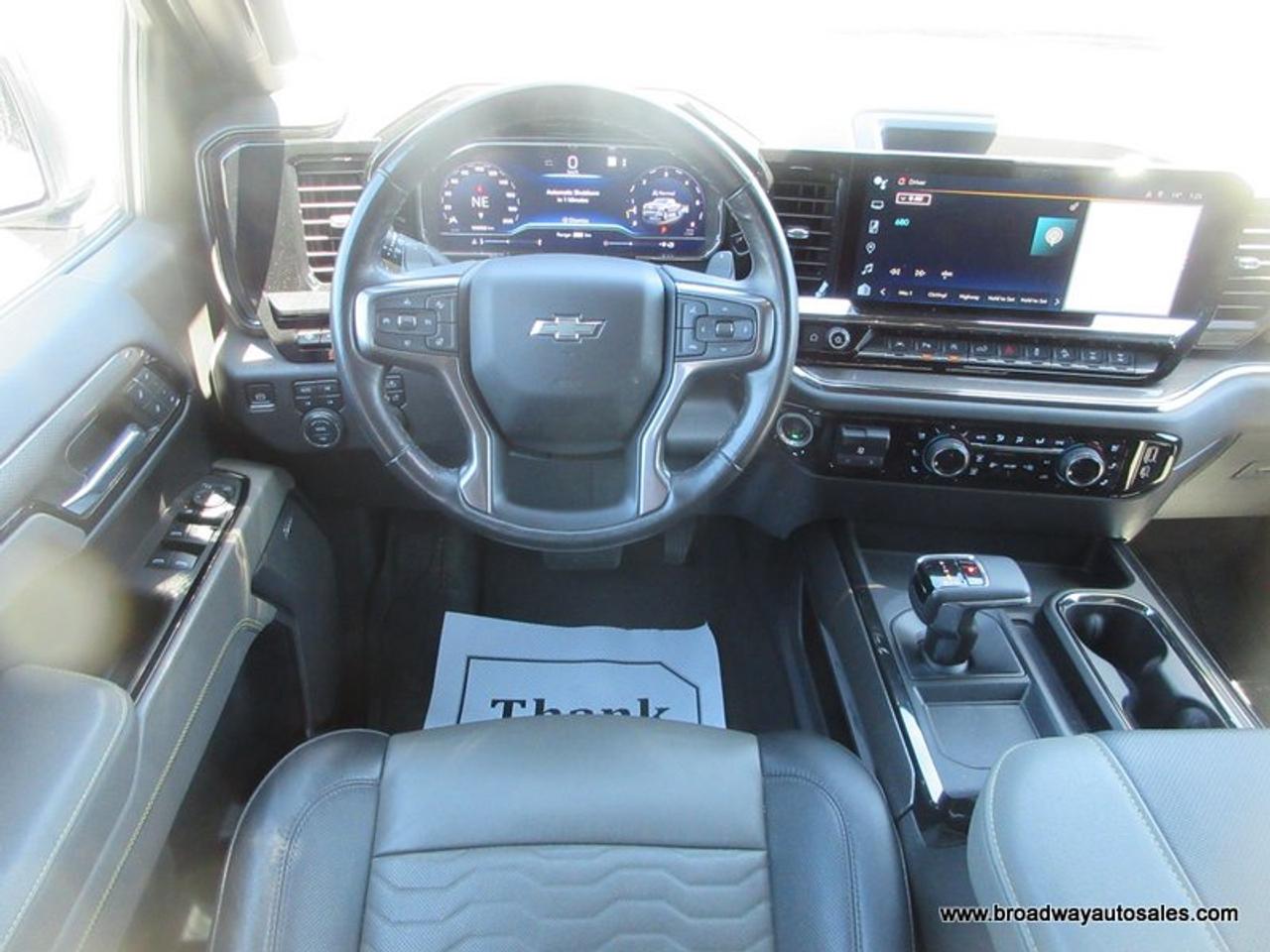 2023 Chevrolet Silverado 1500 LOADED ZR2-MODEL 5 PASSENGER 6.2L - V8.. 4X4.. CREW-CAB.. SHORTY.. POWER SUNROOF.. LEATHER.. HEATED SEATS & WHEEL.. BACK-UP CAMERA.. Photo