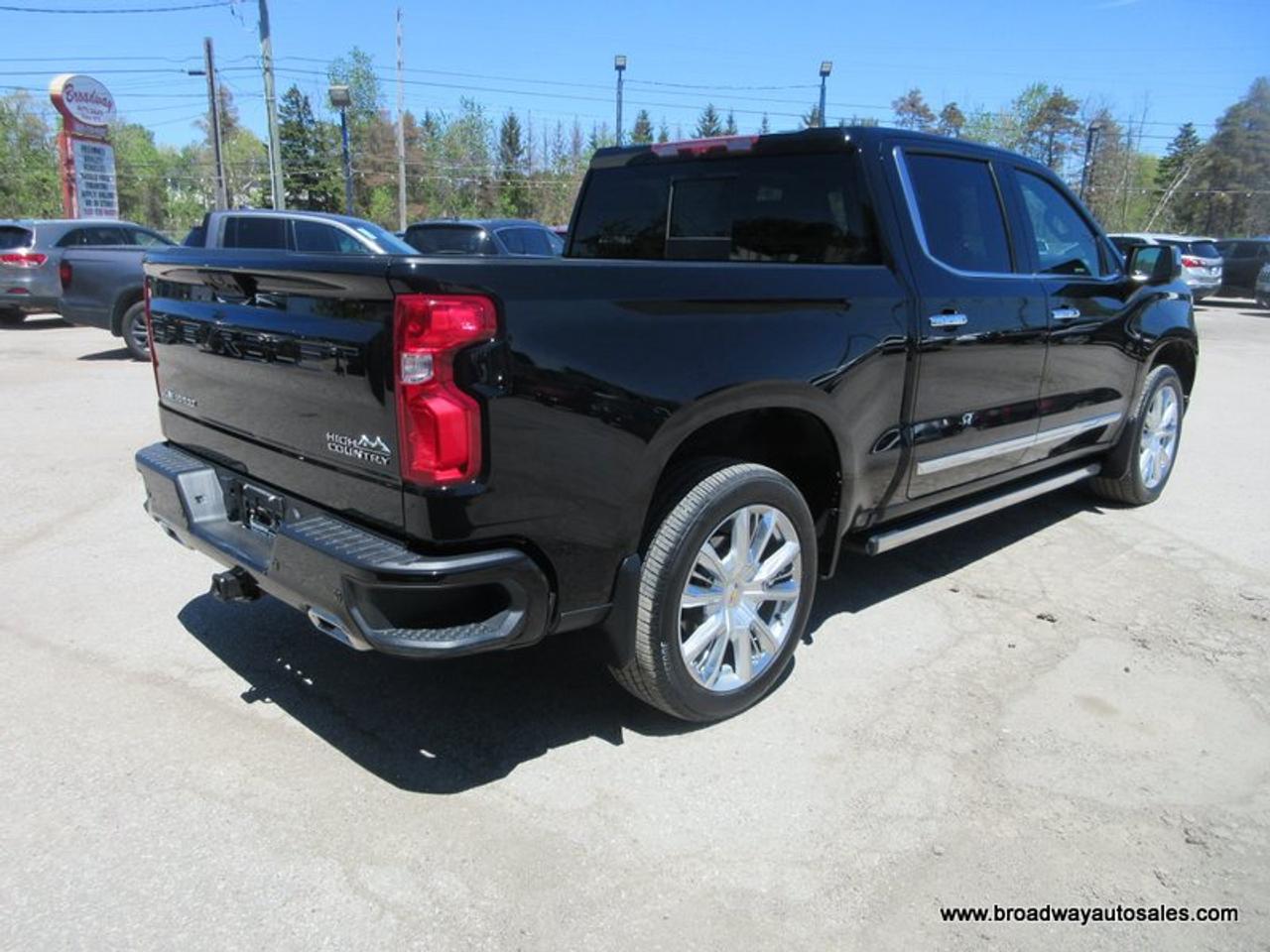 2024 Chevrolet Silverado 1500 LIKE NEW HIGH-COUNTRY-VERSION 5 PASSENGER 3.0L - DURAMAX.. 4X4.. CREW-CAB.. SHORTY.. POWER SUNROOF.. LEATHER.. HEATED SEATS & WHEEL.. BOSE AUDIO.. Photo