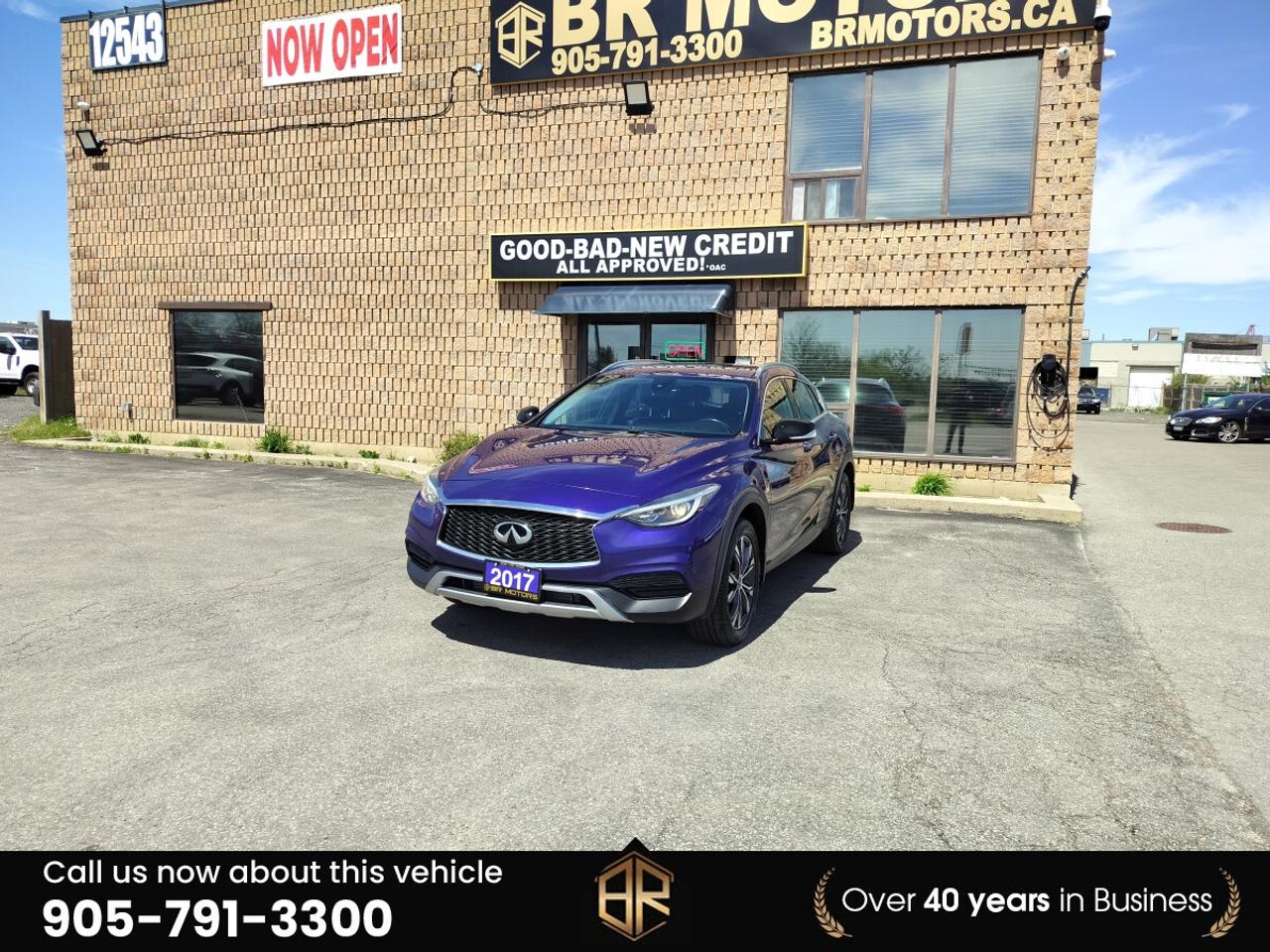 Used 2017 Infiniti QX30 Premium | No Accidents Reported | Loaded | AWD for sale in Bolton, ON