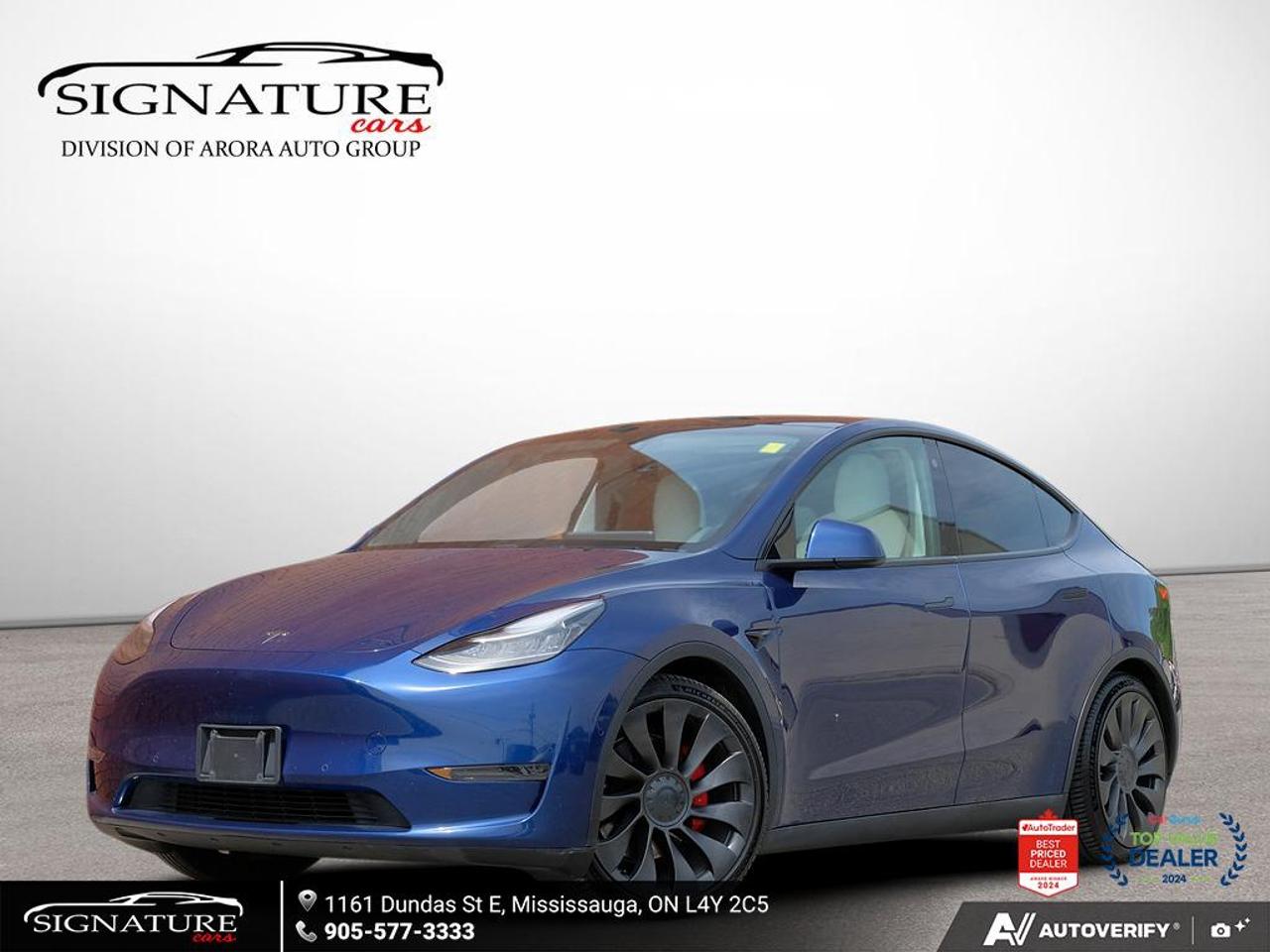 2021 Tesla Model Y Performance No Accidents White Interior Dual Motor