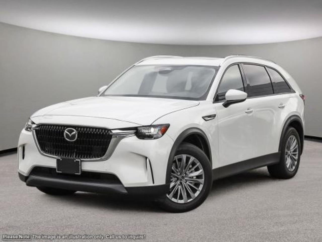 Introducing the all-new 2026 Mazda CX-90 MHEV GS AWD in sleek Black  a perfect blend of power, efficiency, and sophisticated design. Powered by a dynamic 3.3L e-SKYACTIV G turbocharged inline-6 engine paired with an advanced mild hybrid system and smooth 8-speed automatic transmission, this AWD SUV delivers confident performance in any condition. Inside, enjoy heated front bucket seats with high-grade cloth upholstery, dual-zone automatic climate control, and premium Mazda Harmonic Acoustics for an elevated driving experience. Safety is paramount with 10 airbags, lane departure prevention, blind spot warning, and forward collision mitigation. Plus, stay connected on the go with a 10.2-inch touchscreen, wireless audio streaming, and smart device mirroring. The 2026 Mazda CX-90 MHEV GS AWD is ready for your next adventure  combining style, technology, and efficiency in one irresistible package. Visit Go Mazda today to experience it yourself!Go Mazda is an AMVIC licensed business