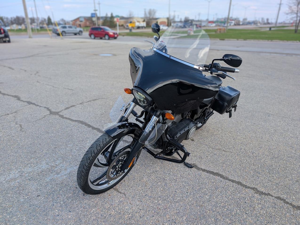 Used 2012 Victory Vegas 8-Ball Storage bags | Blacked out style for sale in Steinbach, MB