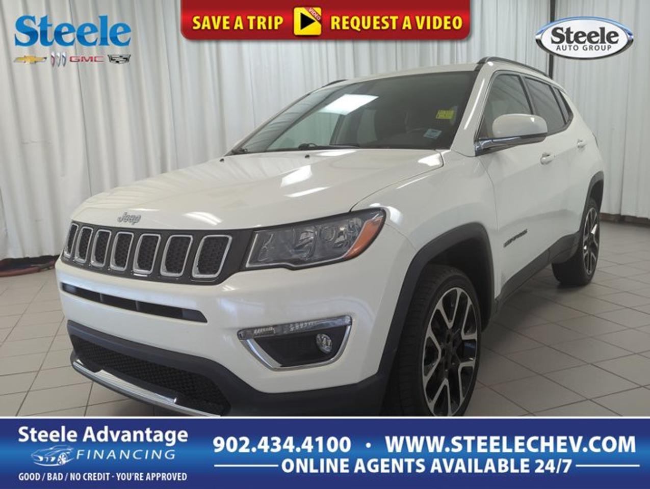 This 2020 Jeep Compass Limited is a smart choice for drivers who want confident four-wheel-drive capability, everyday practicality, and a refined compact SUV design. Finished in White with a Black interior, this used SUV offers four doors, an automatic transmission, and a 2.4-litre regular unleaded I-4 engine for balanced performance around Dartmouth and beyond.With 92,884 km on the odometer, this 2020 Jeep Compass Limited continues to deliver the versatility many Canadian drivers want in all seasons. Its four-wheel-drive system adds extra confidence on slippery roads, while the compact size makes parking and city driving easier. At Steele Chevrolet Buick GMC in Dartmouth, this Compass stands out as a well-equipped and capable pre-owned SUV.FEATURES OF THE Compass LimitedWhite exterior with clean, modern presenceBlack interior with upscale, refined feelAutomatic transmission for simple daily drivingFour-wheel drive for added tractionADVANCED SAFETY FEATURESFour-wheel disc brakes support controlled stoppingTraction-focused drivetrain aids slippery road travelFour-door design improves passenger accessSpare tire adds roadside driving confidencePERFORMANCE AND EFFICIENCY2.4-litre four-cylinder engine balances powerAutomatic transmission delivers smooth gear changesFour-wheel drive supports year-round capabilityGasoline engine suits daily commuting needsCOMFORT AND CONVENIENCEFour-door layout helps easy entryCompact SUV size aids urban parkingBlack interior creates a clean cabinPractical design supports daily versatilityTECHNOLOGY AND CONNECTIVITYHD Radio adds clear audio entertainmentUser-friendly controls support everyday operationAutomatic transmission simplifies driving in trafficCabin layout keeps key functions accessibleCARGO SPACERear cargo area supports daily errandsSUV body style adds useful versatilitySpare tire helps with unexpected situationsFlexible space suits travel and shoppingWHAT OTHER OWNERS LIKEConfident winter traction from four-wheel driveComfortable size for city and highwayUseful cargo room for everyday lifeSmooth ride with practical efficiencyThe 2020 Jeep Compass Limited is known for offering a solid mix of utility, comfort, and manageable size. For many drivers, that combination is ideal. It feels easy to live with every day, yet it still brings the elevated seating position and flexible cargo room that make SUVs so popular across Canada.Its 2.4-litre four-cylinder gas engine is a familiar setup for drivers who value straightforward performance and practical fuel use. Paired with an automatic transmission, it delivers smooth responses in traffic and relaxed cruising on longer drives. The four-wheel-drive system is a major advantage when road conditions change with the season.Inside, the Black interior gives this 2020 Jeep Compass Limited a polished and modern atmosphere. The cabin is designed for daily use, with a practical layout that helps keep controls within easy reach. The four-door configuration also makes it simple for passengers to get in and out, while the SUV shape provides the flexibility needed for groceries, sports gear, and weekend bags.This vehicle also includes HD Radio, bringing clear sound quality and more listening enjoyment to your drive. A spare tire adds useful peace of mind for longer trips and everyday travel alike. These details help make this Compass a practical option for drivers who appreciate useful equipment without unnecessary complexity.For shoppers in Dartmouth looking for a used SUV with four-wheel-drive confidence, efficient four-cylinder power, and a refined compact footprint, this 2020 Jeep Compass Limited deserves a close look. It is well suited to commuting, family use, and weekend travel, all while offering the style and versatility expected from a compact SUV at Steele Chevrolet Buick GMC.This 2020 Jeep Compass Limiteds VIN is: 3C4NJDCB7LT220850.