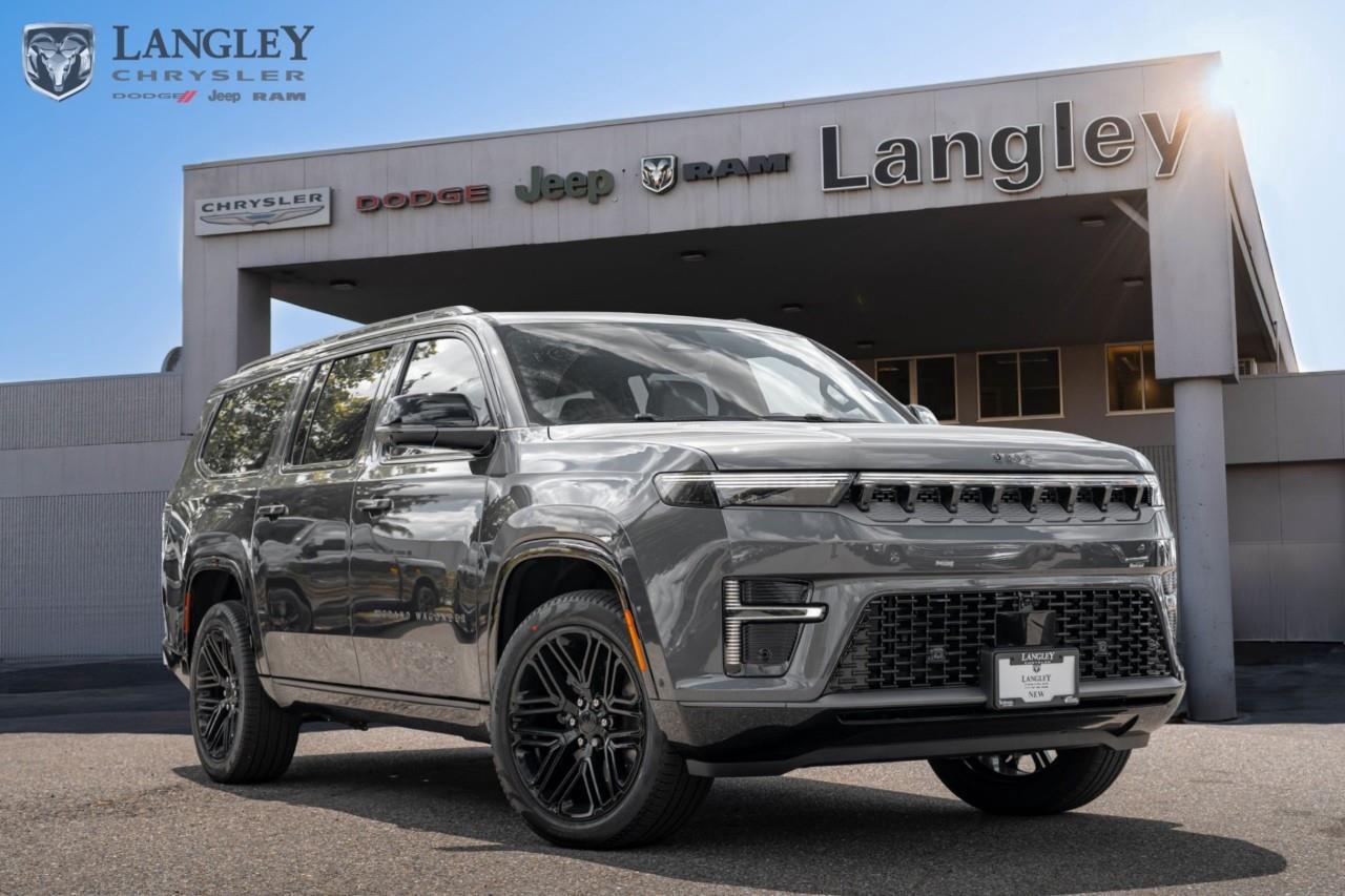 <p><strong>2026 Jeep Grand Wagoneer Limited Reserve 4x4</strong></p><p>A premium full-size SUV that pairs sophisticated interior luxury with best-in-class towing capability for demanding adventures.</p><ul><li><p>Engine: 3.0L Hurricane Twin-Turbo I-6 (420 hp, 468 lb-ft torque)</p></li><li><p>Transmission: 8-speed automatic</p></li><li><p>Max Towing Capacity: Up to 10,000 lbs</p></li><li><p>Drivetrain: Quadra-Drive II 4x4 System</p></li><li><p>Passenger Capacity: 7 passengers</p></li></ul><p>Come book a test drive at Langley Chrysler, conveniently located in Langley, British Columbia.</p>*All new vehicle purchases are plus the PDI accessory installs and any price increases provided by the manufacturer. For trucks the accessories will include wheel locks, spray-in liners, and mud flaps. For all other vehicles, wheel locks are standard, other equipment may apply. Confirm with the dealer.

<p>*All prices are net of all manufacturer incentives and/or rebates and are subject to change by the manufacturer without notice. All prices plus applicable taxes, applicable environmental recovery charges, documentation of $599 and full tank of fuel surcharge of $76 if a full tank is chosen.<br />Other items available that are not included in the above price:<br />Tire & Rim Protection and Key fob insurance starting from $599<br />Service contracts (extended warranties) for up to 7 years and 200,000 kms starting from $599<br />Custom vehicle accessory packages, mudflaps and deflectors, tire and rim packages, lift kits, exhaust kits and tonneau covers, canopies and much more that can be added to your payment at time of purchase<br />Undercoating, rust modules, and full protection packages starting from $199<br />Flexible life, disability and critical illness insurances to protect portions of or the entire length of vehicle loan?im?im<br />Financing Fee of $500 when applicable<br />Prices shown are determined using the largest available rebates and incentives and may not qualify for special APR finance offers. See dealer for details. This is a limited time offer.</p>