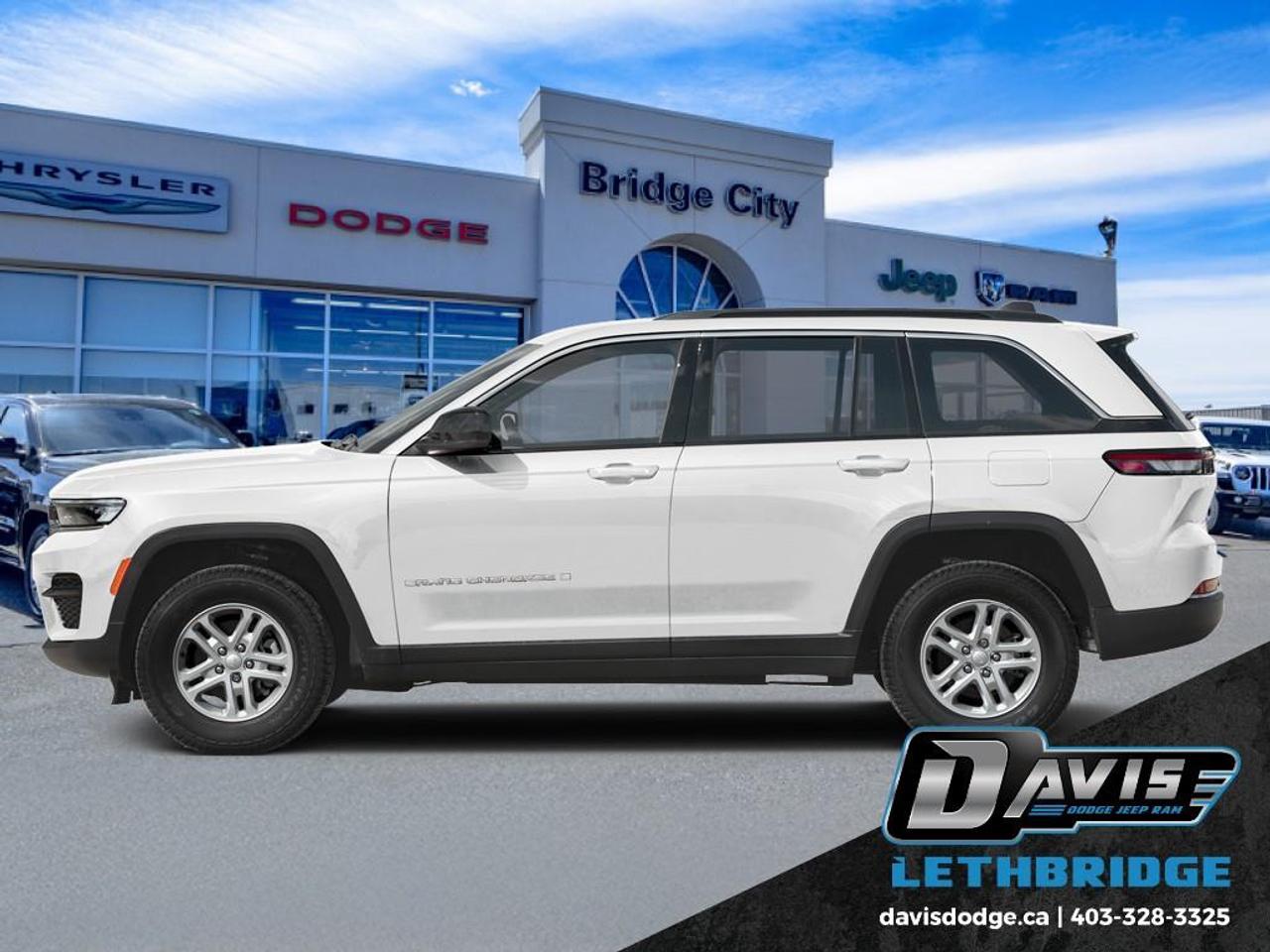 <b>Massage Seats, 360 Camera, Sunroof, Cooled Seats, Premium Audio!</b><br /> <br /> Thanks to its famous off-road grit, this 2025 Grand Cherokee's ability goes much farther than the concrete jungle.<br /> <br />This 2025 Jeep Grand Cherokee is second to none when it comes to performance, safety, and style. Improving on its legendary design with exceptional materials, elevated craftsmanship and innovative design unites to create an unforgettable cabin experience. With plenty of room for your adventure gear, enough seats for your whole family and incredible off-road capability, this 2025 Jeep Grand Cherokee has you covered!<br /> <br />This White SUV has an Automatic transmission and is powered by a 293HP 3.6L V6 Cylinder Engine. <br /> <br /> Our Grand Cherokee's trim level is Summit Reserve. This Grand Cherokee Summit delivers unrivaled luxury, with front ventilated and heated seats with massage functions and lumbar support, a heated leather/genuine wood steering wheel, Nappa leather upholstery, a 19-speaker McIntosh audio system, and a dual-panel glass sunroof. The great standard features continue with a power liftgate for rear cargo access, cornering headlights with automatic high beams, and a surround view camera system. Infotainment duties are handled by a 10.1-inch screen powered by Uconnect 5 with inbuilt navigation, Apple CarPlay and Android Auto, and safety features include blind spot detection, adaptive cruise control, lane keeping assist with lane departure warning, and so much more. This vehicle has been upgraded with the following features: Massage Seats, 360 Camera, Sunroof, Cooled Seats, Premium Audio, Navigation, Power Liftgate.<br /><br /> <br />To apply right now for financing use this link: <a href=https://lethbridge.davisdodge.ca/free-credit-check/ target=_blank rel=nofollow noopener noreferrer>https://lethbridge.davisdodge.ca/free-credit-check/</a><br /> <br /><br />As a premier Chrysler, Dodge, Jeep and RAM dealership, Davis Dodge proudly offers an extensive selection of new and used vehicles to meet every drivers needs. Customers across Lethbridge, Fort Macleod, Taber, Claresholm, Coaldale, and beyond trust us for daily vehicle specials, certified service and parts, and a seamless online inventory experience. <br /><br /> With competitive financing options and expert support, we make car buying easy and enjoyable. <br /><br /> Ready to hit the road? Schedule your test drive today at Davis Dodge, your trusted Chrysler, Dodge, Jeep and RAM dealer in Lethbridge, Alberta.<br /><br /> Vehicle pricing offer shown expires 2026-05-31. <br /> Come by and check out our fleet of 50+ used cars and trucks and 110+ new cars and trucks for sale in Lethbridge. o~o