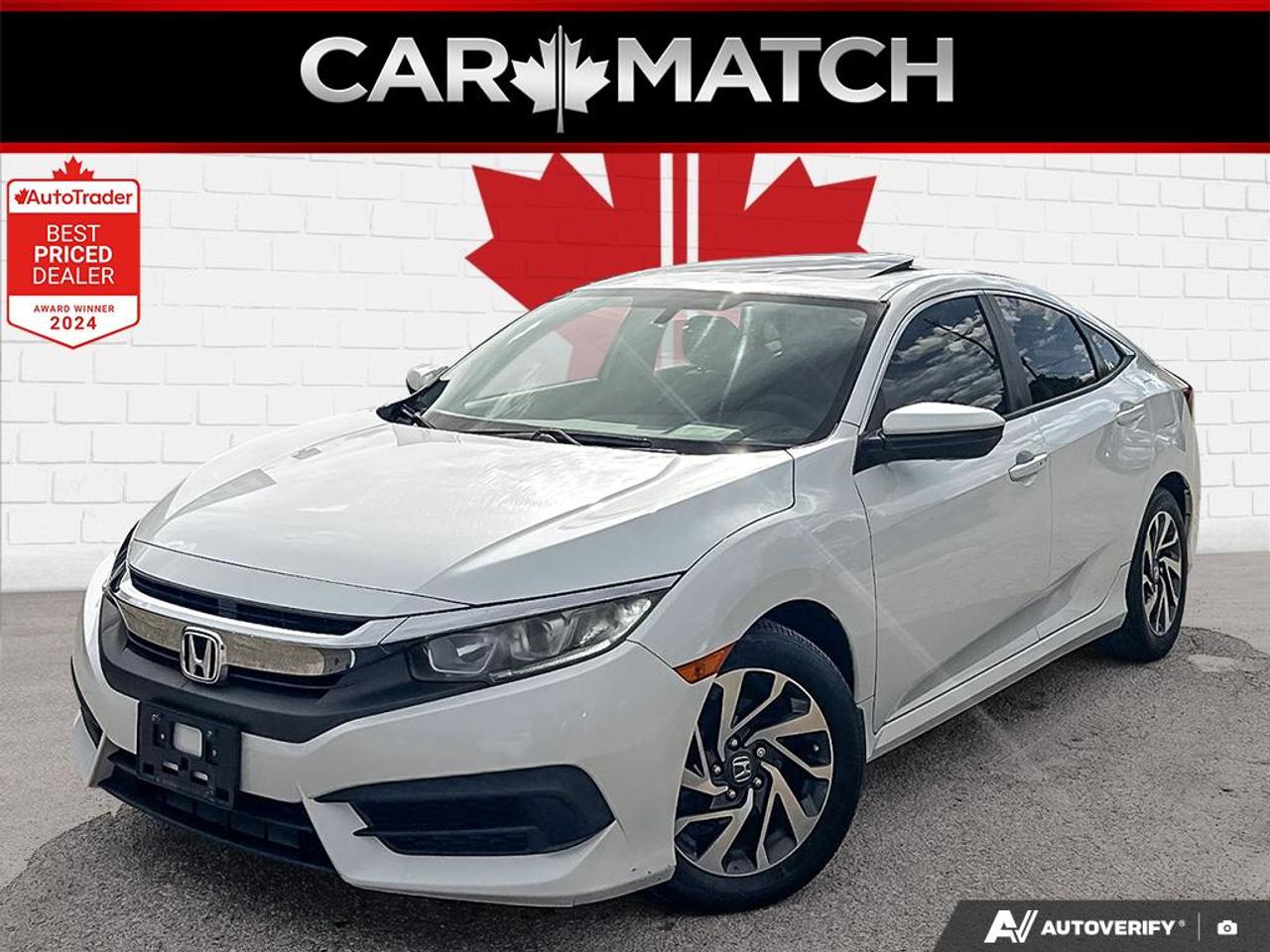 2016 Honda Civic EX / NO ACCIDENTS / ROOF / REAR CAM / HTD SEATS - Photo #1