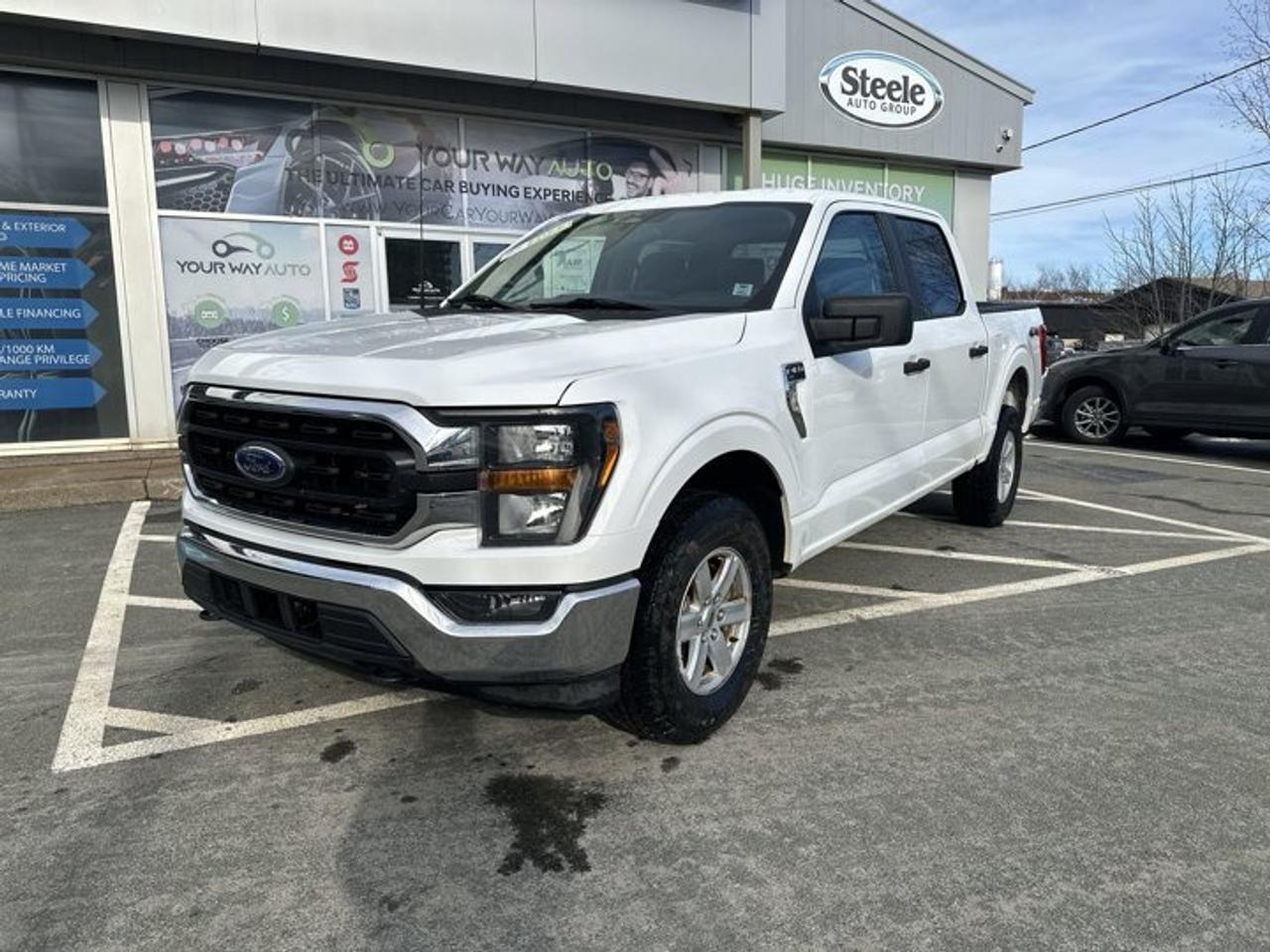 This 2023 Ford F-150 XLT 4x4 with 112,785 km has been freshly serviced with a motor vehicle inspection, a fresh oil and filter change, and new tires, ensuring its ready for continued use. As a practical full-size pickup, this F-150 XLT pairs the 3.5L EcoBoost engine with 4x4 capability, offering strong towing performance and dependable all-weather driving. The SuperCrew configuration provides added interior space, while key features such as a rear camera, trailer tow package, and box liner support both daily driving and work requirements. This unit has a clean accident history and has completed a full mechanical inspection, including brake and tire measurements, along with a certified technician road test and professional detailing. If youre comparing 2023 Ford F-150 XLT 4x4 trucks with higher mileage that have been properly inspected and prepared, this one is worth a closer look---book a viewing and test drive to see if it meets your needs.