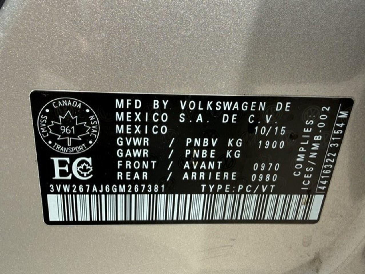2016 Volkswagen Jetta 4dr 1.4 TSI Auto Trendline Photo