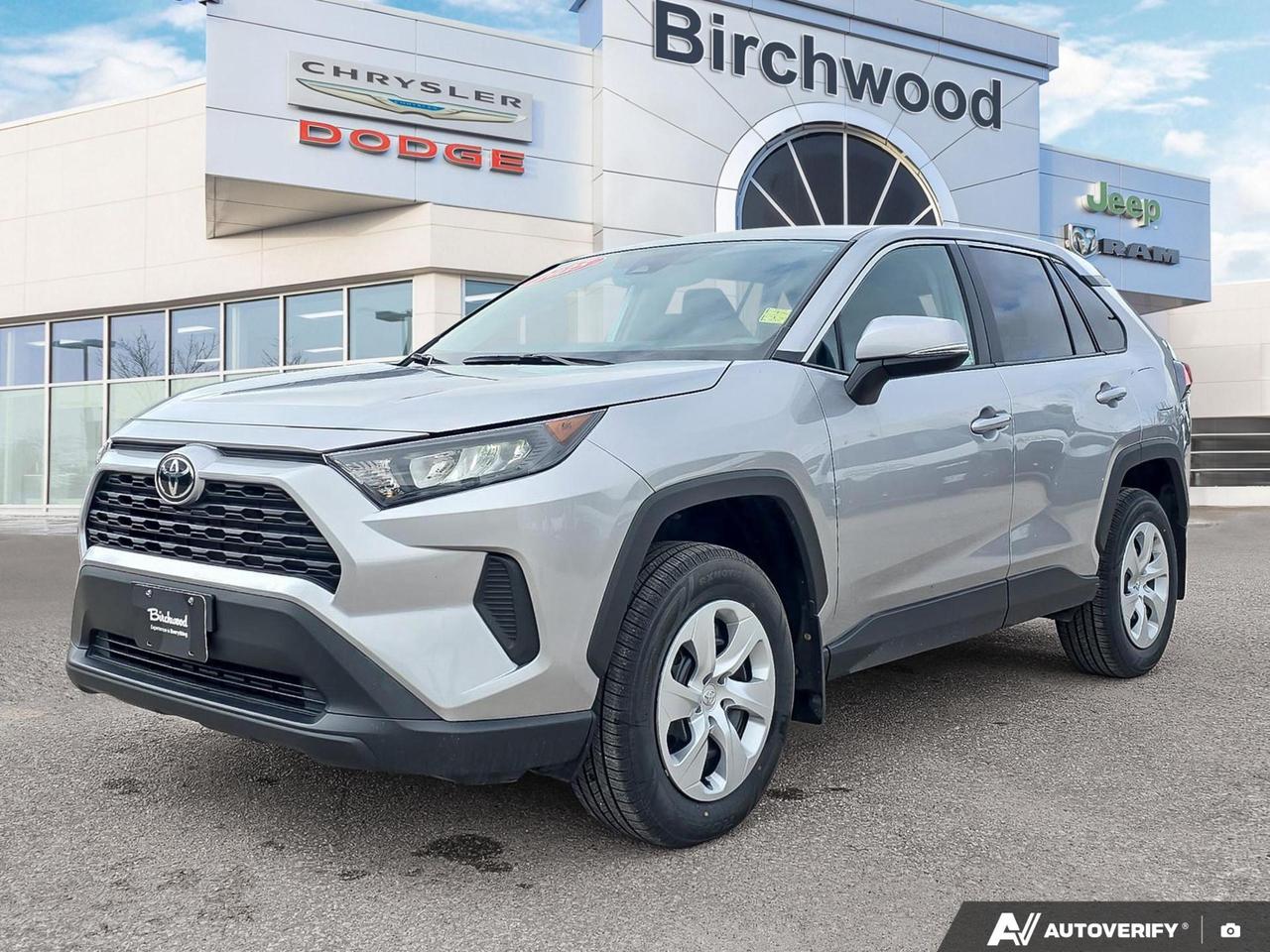 This 2025 Toyota RAV4 LE in Silver Sky Metallic is a well-equipped, all-wheel-drive SUV with just 43,212 km on the clock. It comes packed with Toyota Safety Sense features and practical comfort upgrades that make everyday driving genuinely enjoyable  whether youre commuting through the city or heading out on the weekend.

Key Features:
- AWD with full-time automatic engagement for confident driving in all conditions
- Full-Speed Range Dynamic Radar Cruise Control for relaxed highway travel
- Heated front bucket seats for comfort during Manitoba winters
- Blind Spot Monitor with Lane Change Assist and Rear Cross Traffic Alert
- Lane Tracing Assist (LTA) and Collision Mitigation-Front for added peace of mind
- Mobile Hotspot Internet Access to keep everyone connected on the go
- Back-Up Camera and Electric Parking Brake for easy maneuvering
- 17 steel wheels with P225/65R17 tires  practical and ready for year-round use

With no reported accidents and a strong suite of active safety and driver assistance technology, this RAV4 LE is a smart choice for families and daily commuters alike.

Ready to make it yours? Visit us at Birchwood Chrysler Dodge Jeep Ram, explore your options at birchwoodchrysler.ca, or contact us today to book a test drive. Our team is here to make the buying process as straightforward and transparent as possible.
With us, Experience is Everything. Complete as much or as little of your purchase online as you like. All pricing is what you see is what you pay. No hidden fees. On our website you can choose payment options and terms knowing these are transparent and accurate.

Start your purchase online to build your exact pricing to your specifics like how much money down, vehicle trade and any accessories or added optional protection that suits your needs.

Any questions let us know by calling (204) 774-4444, wed love to send you a video to clarify any questions about a vehicle!

Visit us in store at 90-3965 Portage Ave in the Birchwood Autopark.

Dealer permit #5686
Dealer permit #5686