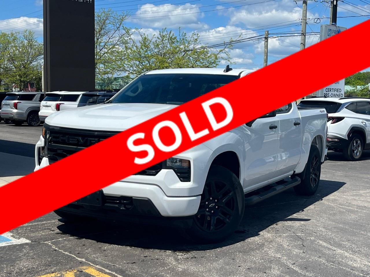 <p>The 2024 Chevrolet Silverado 1500 Custom in a stunning white finish is crafted for those who need performance with a 4x4 drivetrain and an automatic transmission. Exceptional handling meets rugged dependability with this Crew Cab Short Box.</p><p>Its bold exterior is complemented by a versatile Black interior, providing both style and comfort. Equipped with the Custom Preferred Equipment Group, this Silverado brings you features such as heated mirrors and attractive alloy wheels, enhancing the trucks robust aesthetic.</p><p>Fitted with a powerful 2.7L TurboMax engine, generating 310 horsepower, the Silverado ensures a capable drive. Inside, enjoy modern conveniences like air conditioning, a backup camera, and a smart device integration system. Keyless entry, remote start, and power seats make every day practical. Safety takes priority with lane assist, a backup camera, and advanced driver assistance features.</p><p>This truck is perfect for utility-focused buyers seeking technology and reliability in their daily drive or work setting. With features like a Wi-Fi hotspot and satellite radio, its a great companion on the road. Reach out to Bourgeois Midland Hyundai for more details and make this standout truck yours today!</p> <p><strong>Why Choose the Bourgeois Auto Group?</strong></p><p>For 80 years, Bourgeois Auto Group has been delivering exceptional automotive experiences. Our factor trained teams work to ensure you receive the shopping experience you deserve; whether you're looking for a new or new-to-you vehicle.</p><p>Shop 24/7 with our online showroom and chat service, ensuring convenience every step of the way. No hidden fees, full disclosure, and every pre-owned vehicle comes with a Carfax® report for peace of mind.</p><p>We offer a wide selection of pre-owned vehicles, all competitively priced using real-time market data. Get the best deal on your purchase and trade-in with our free Live Market Analysis report.</p><p>Looking to sell your car? We buy any make or modelno purchase required. Our simple to use online trade valuation tool will provide you with a clear, transparent selling experience whether you buy our car or not.</p><p>Backed by hundreds dedicated employees across 4 convenient locations, were here to meet all your automotive needs. Visit us in Midland or Parry Sound and explore our inventory or schedule your next service today.</p> <p><strong>Financing Your Next Vehicle with Bourgeois Midland Hyundai:</strong></p><p>At Bourgeois Midland Hyundai, we make financing your next vehicle simple and stress-free! Our team works with trusted lenders to find flexible options tailored to your budget. Drive away with confidenceapply today!</p><p>Take advantage of our online pre-qualification tool, backed by Equifax and TD Bank to find the payment that works for you. Simply <a href=https://www.bourgeoishyundai.com/pre-qualify-for-financing/ rel=nofollow><strong>CLICK HERE</strong></a> to use our secure online credit tool with no impact to your credit. </p>