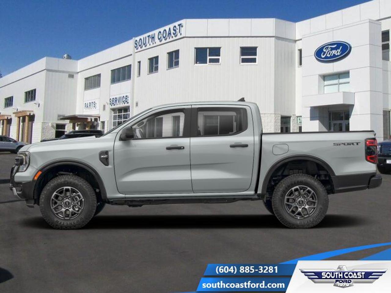 <b>Sport Appearance Package!</b><br> <br> The 2026 Ford Ranger stands out with its confident presence, sharp design cues and ready-for-anything attitude.<br> <br>The 2026 Ford Ranger combines rugged utility, modern design and smart features in a midsize pickup built to serve a wide range of needs. Inside, the cabin offers premium materials, intuitive tech and comfortable seating designed to support driver and passengers alike. With its versatile footprint, confident styling and Fords reputation for capability, the Ranger stands out as a smart choice for both daily tasks and weekend escapes.<br> <br>This Avalanche Crew Cab 4X4 pickup has an Automatic transmission and is powered by a 315HP 2.7L V6 Cylinder Engine. <br> <br> Our Rangers trim level is XLT. The Sport Appearance Package gives this truck a bold, athletic look while maintaining comfort, practicality, and advanced connectivity inside. The cabin features durable cloth bucket seats, a leather-wrapped steering wheel, and a 10-inch SYNC 4A touchscreen with connected navigation, wireless Apple CarPlay and Android Auto, and mobile hotspot capability for seamless control on the go. Smart storage solutions, fade-to-off lighting, and a thoughtfully designed console add everyday usability. Safety is enhanced with Pre-Collision Assist, Lane-Keeping Aid, BLIS with Trailer Tow Coverage, and a Reverse Camera with parking sensors for confident maneuvering. Outside, its grey-painted aluminum wheels, LED headlamps, Sport box decals, and metallic accents create a rugged yet modern look that perfectly complements its versatile four-wheel-drive capability. This vehicle has been upgraded with the following features: Sport Appearance Package.<br><br> View the original window sticker for this vehicle with this url <b><a href=http://www.windowsticker.forddirect.com/windowsticker.pdf?vin=1FTER4HP4TLE37278 target=_blank>http://www.windowsticker.forddirect.com/windowsticker.pdf?vin=1FTER4HP4TLE37278</a></b>.<br> <br>To apply right now for financing use this link: <a href=https://www.southcoastford.com/financing/ target=_blank>https://www.southcoastford.com/financing/</a><br> <br/>Total rebate of $1500 is reflected in the price. <br> Buy this vehicle now for the lowest bi-weekly payment of <b>$436.89</b> with $0 down for 84 months @ 7.99% APR O.A.C. ( taxes included, $695 Administration Fee included / Total Obligation of $72996 ). Incentives expire 2026-06-01. See dealer for details. <br><br>Call South Coast Ford Sales or come visit us in person. Were convenient to Sechelt, BC and located at 5606 Wharf Avenue. and look forward to helping you with your automotive needs. <br><br> Come by and check out our fleet of 20+ used cars and trucks and 100+ new cars and trucks for sale in Sechelt.  o~o