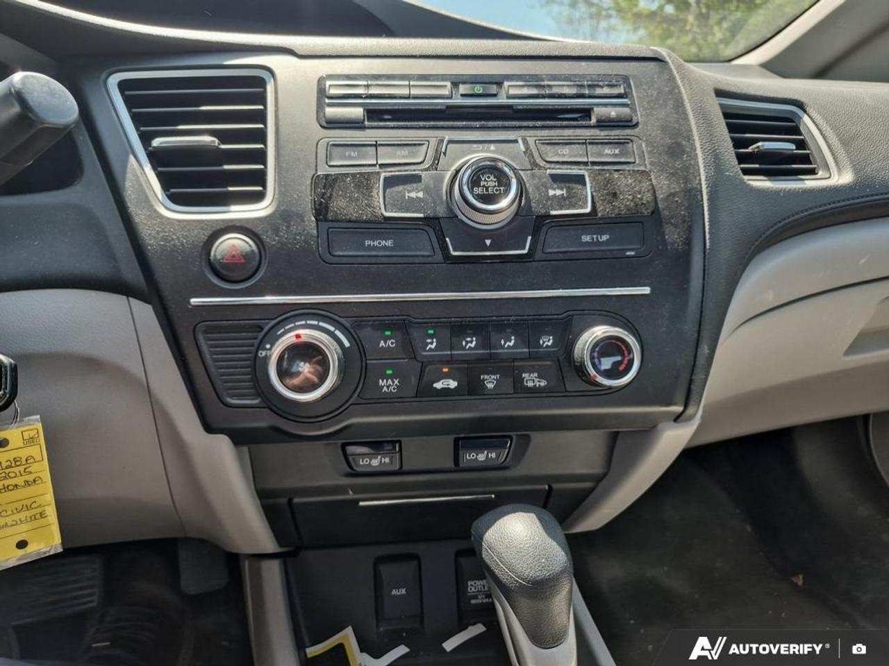 2015 Honda Civic Sedan LX  - Bluetooth -  Cruise Control Photo