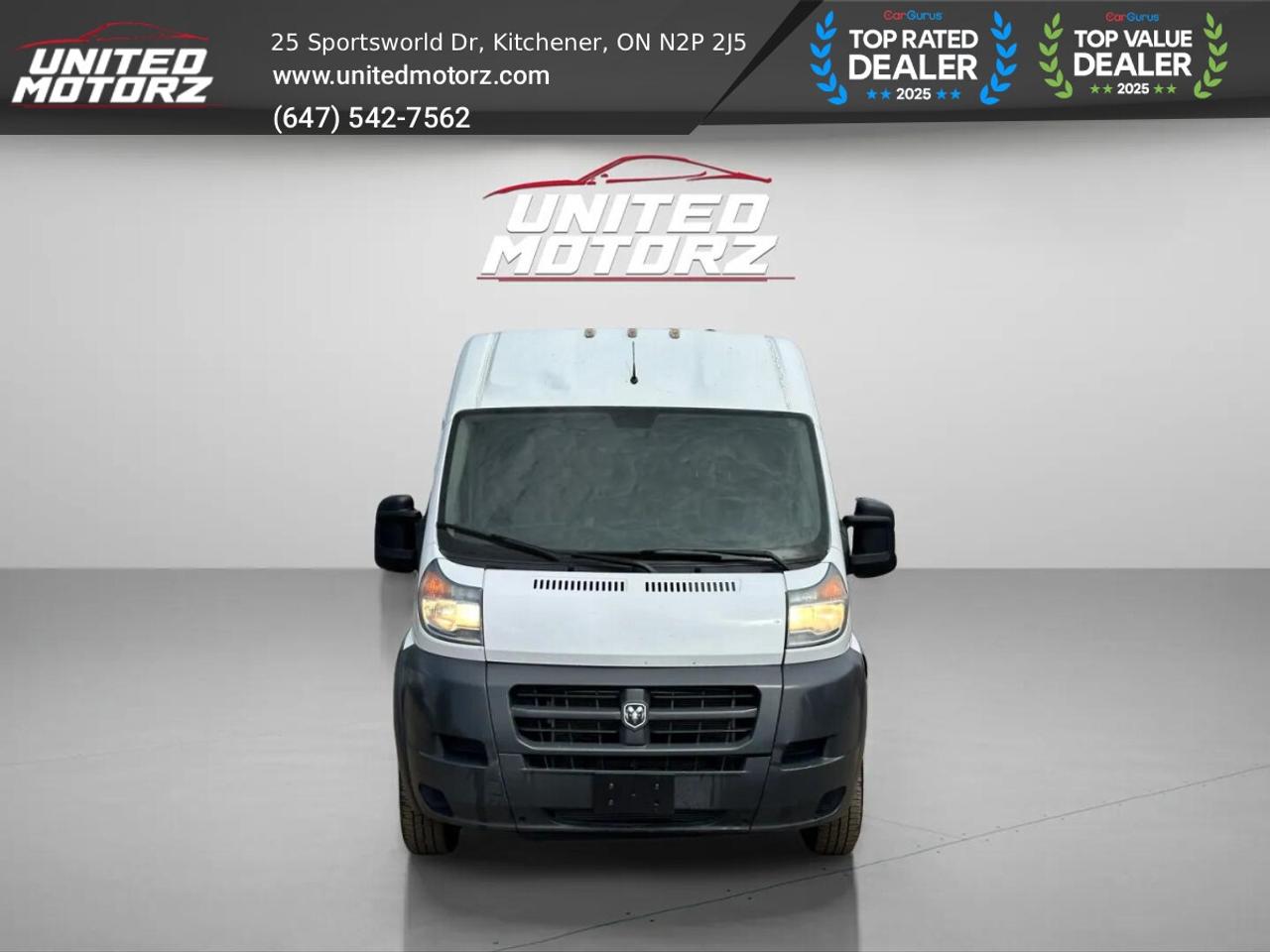 2017 RAM ProMaster 1500 High Roof 136" WB~SAFETY CERTIFIED~16 Service Photo