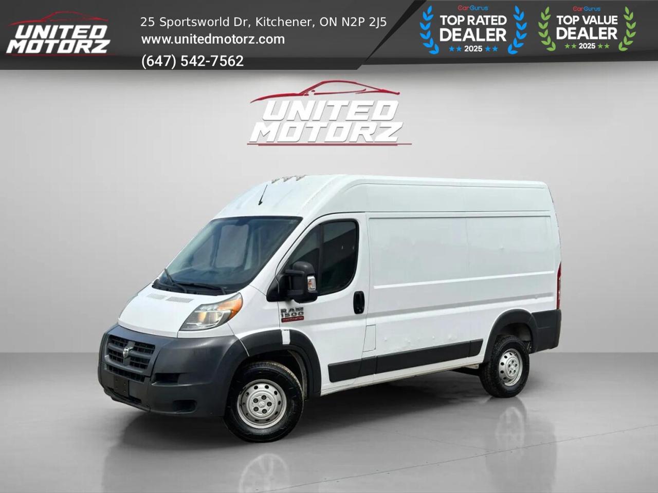 2017 RAM ProMaster 1500 High Roof 136" WB~SAFETY CERTIFIED~16 Service Photo0