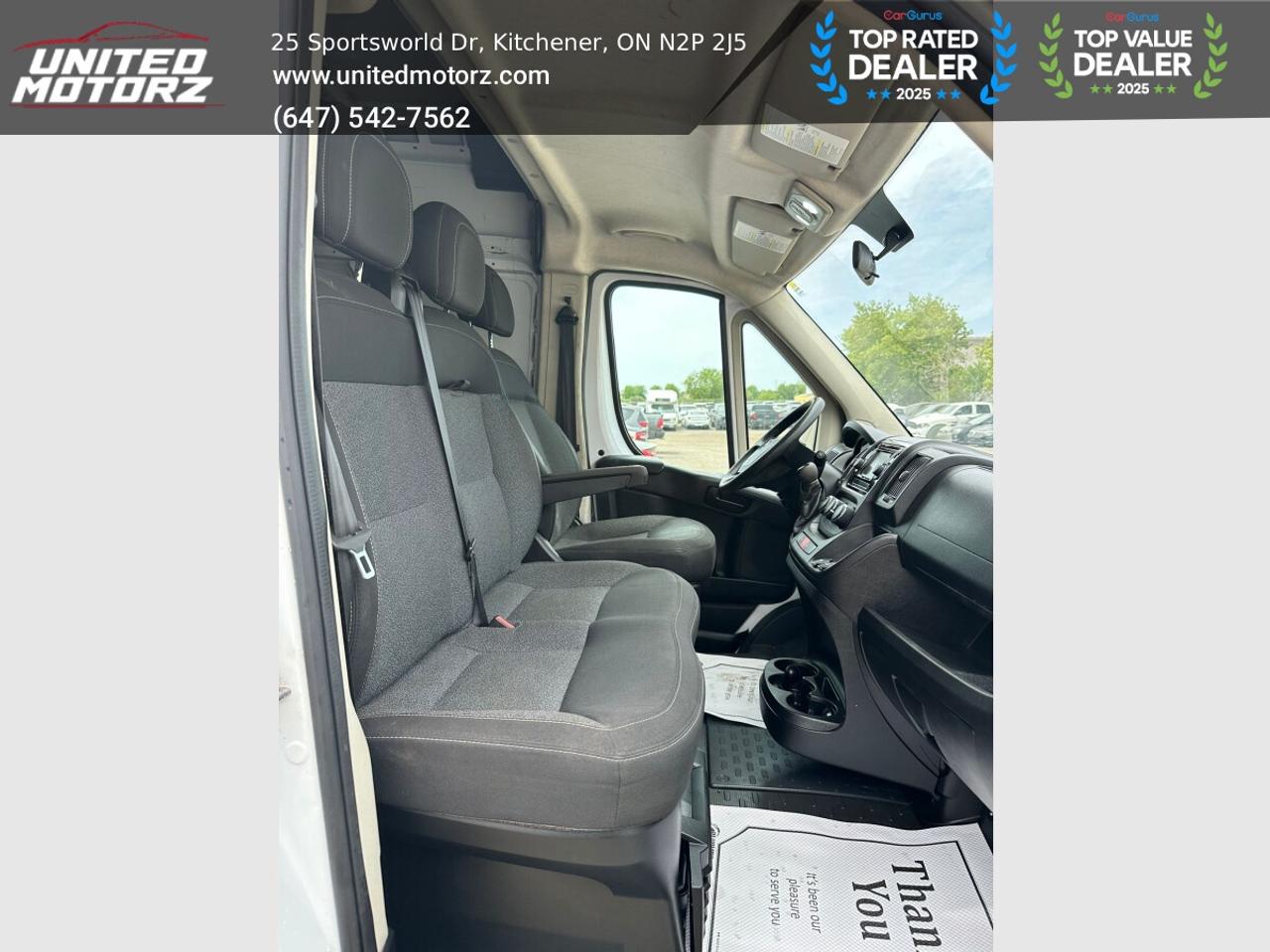 2017 RAM ProMaster 1500 High Roof 136" WB~SAFETY CERTIFIED~16 Service Photo