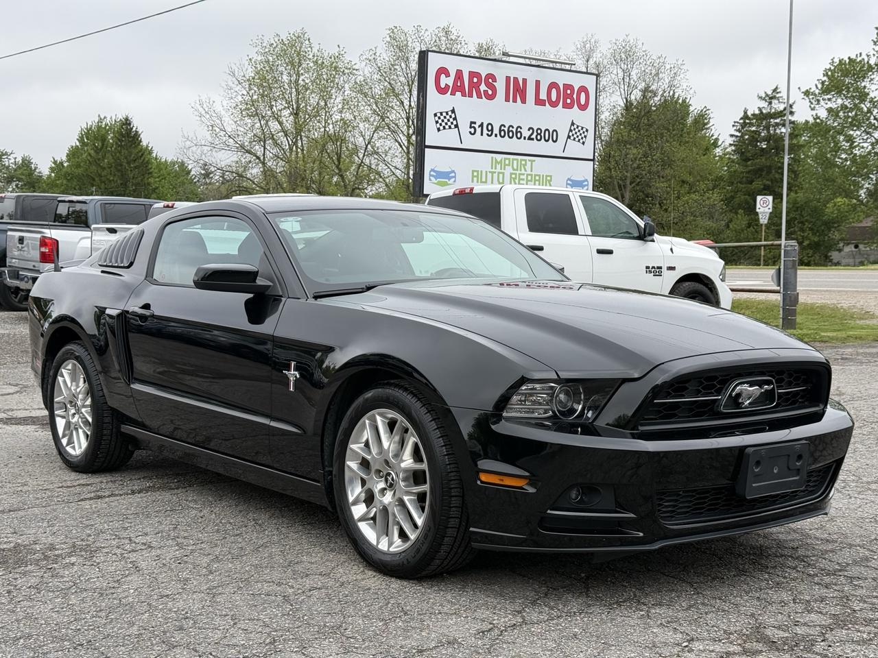 <p>2013 FORD MUSTANG COUPE!</p><p>Safety inspection included in the full asking price // Carfax available // One owner // 3.7L V6!</p><p>The 2013 <span class=hover:entity-accent entity-underline inline cursor-pointer align-baseline><span class=whitespace-normal>Ford Mustang</span></span> combines a powerful 3.7L V6 engine with iconic muscle car styling, delivering strong performance, responsive handling, and an aggressive road presence. Its sporty interior and classic coupe design make it a fun and comfortable everyday performance car</p><p data-start=139 data-end=305><strong>CARS IN LOBO LTD.&nbsp; &ndash; Your trusted pre-owned vehicle destination!</strong></p><p>&nbsp;</p><p data-start=139 data-end=305><strong>Located at 6355 Egremont Dr, Komoka, ON N0L 1R0 &mdash; just 7 km west of Hyde Park Rd. Heading west on Fanshawe Park Rd as it becomes Egremont Dr, you&rsquo;ll find us at the traffic lights on the corner of Egremont Dr & Narin Rd in Middlesex county township of Lobo.&nbsp;</strong></p><p>&nbsp;</p><p data-start=139 data-end=305><strong>Serving London, Ontario/Middlesex County for over 10 years. A registered member of the UCDA (Used Car Dealers Association of Ontario) and fully licensed with OMVIC (Ontario Motor Vehicle Industry Council).</strong></p><p>&nbsp;</p><hr><p>&nbsp;</p><p data-start=139 data-end=305><strong><span style=font-size: 14pt;>CARS IN LOBO LTD. (Buy - Sell - Trade - Finance)&nbsp; </span><span style=font-size: 14pt;>Office#&nbsp; 519 666 2800 </span><span style=font-size: 14pt;>TEXT# 519 630 6660</span></strong></p><p>&nbsp;</p><hr><p>&nbsp;</p><p data-start=312 data-end=770><strong>- /Quality, locally sourced pre-owned vehicles at a competitive price<br>- /Safety certification Inspection included at the Full Asking Price! (unless listed otherwise)</strong><br><strong>- /We take all trade ins at a competitive & fair value&nbsp;</strong><br><strong>- /We buy cars outright with no purchase&nbsp;necessary</strong><br data-start=352 data-end=355><strong>- /CARFAX reports available on all cars</strong><br data-start=462 data-end=465><strong>- /Extended warranty options available</strong><br data-start=590 data-end=593><strong>- /Financing options available</strong><br data-start=642 data-end=645><strong>- /We register & plate your vehicle for you (Licensing Extra)</strong><br data-start=714 data-end=717><strong>- /No hidden fees. No pressure. Easy going team that is here to help.&nbsp;</strong></p><p>&nbsp;</p><p data-start=777 data-end=908><strong>Message us anytime or feel free to drop by! We are here to help make your next vehicle purchase simple and stress-free. -> OPEN 6 DAYS WEEK MONDAY - SATURDAY&nbsp;</strong></p><p>&nbsp;</p><p data-start=777 data-end=908>&nbsp;</p>