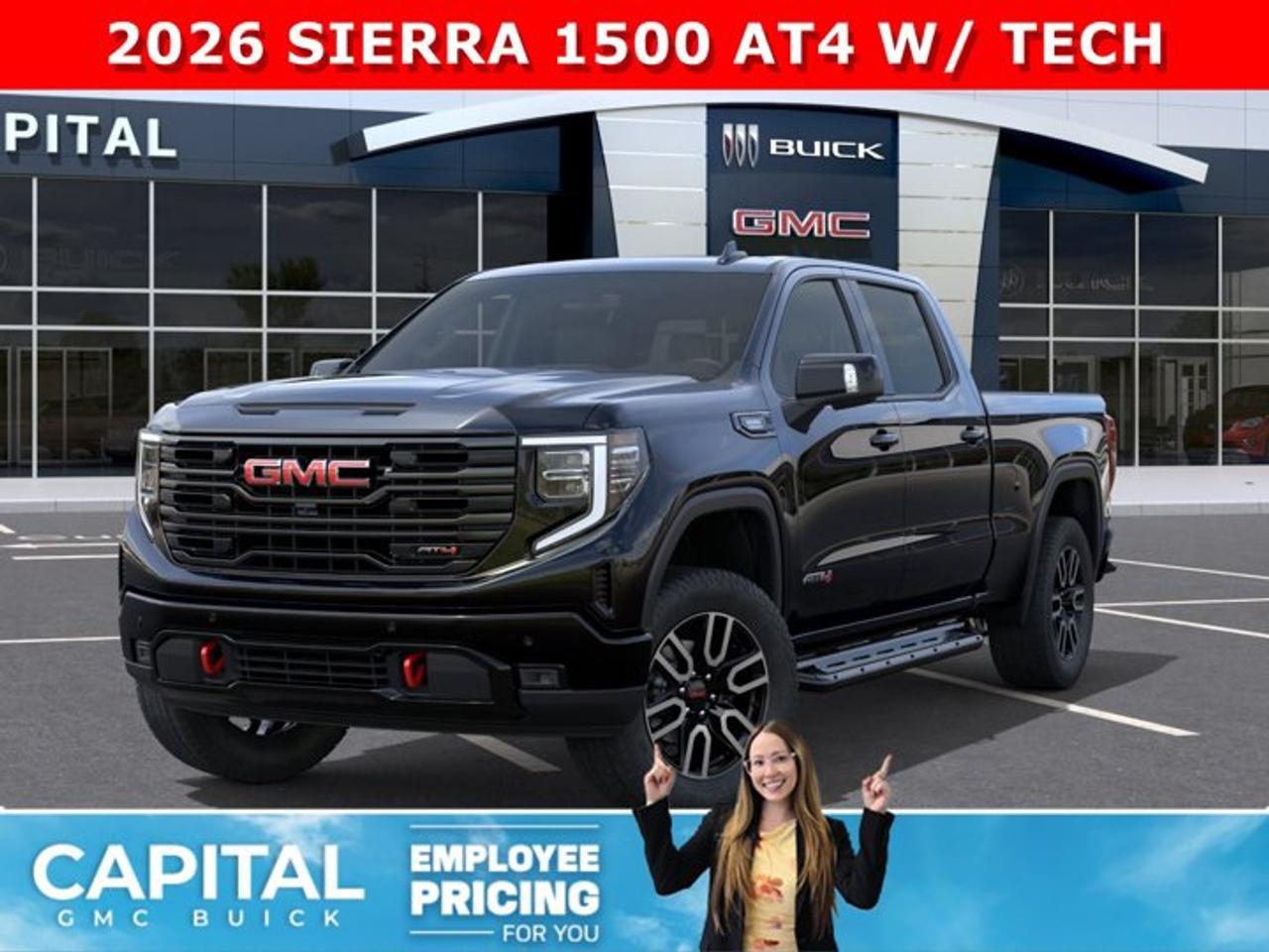 Dont miss out on this Sierra 1500 AT4! Fully Equipped with the Technology Package, Heated and Cooled Bucket Seats, Heated Rear Seats, Heated Steering, 360 CAM, 15 Heads-up Display, Rear Streaming Camera Mirror, Power Sunroof, Wireless Charger, Dual Exhaust, 2 Inch Factory Lift and so much more... This rare truck can be yours so CALL NOWAsk for the Internet Department for more information or book your test drive today! Text 507-585-4395 for fast answers at your fingertips!AMVIC Licensed Dealer - Licence Number B1044900Disclaimer: All prices are plus GST and include all cash credits and loyalties. See dealer for details. AMVIC Licensed Dealer # B1044900