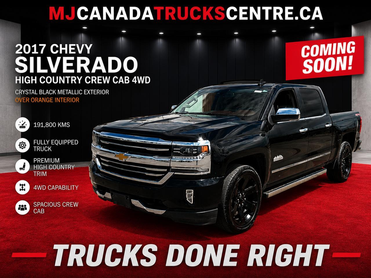 2017 Chevrolet Silverado 1500 4WD Crew Cab High Country Fully Equipped