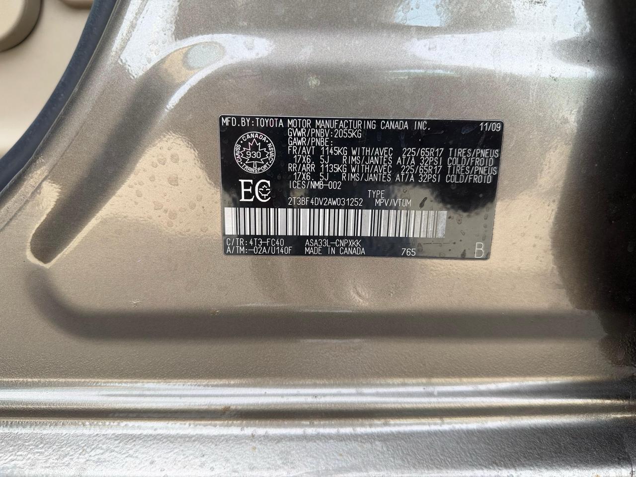 2010 Toyota RAV4 BASE Photo
