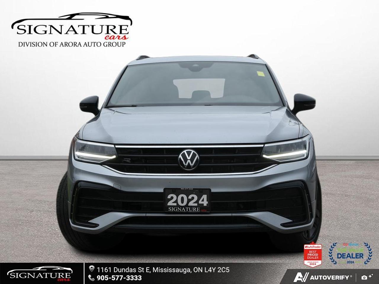 2024 Volkswagen Tiguan Comfortline R Line Black No Accident Panoroof Leat Photo1