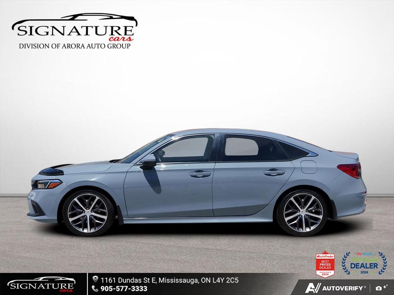 2022 Honda Civic Touring No Accident Sunroof Leather Photo3